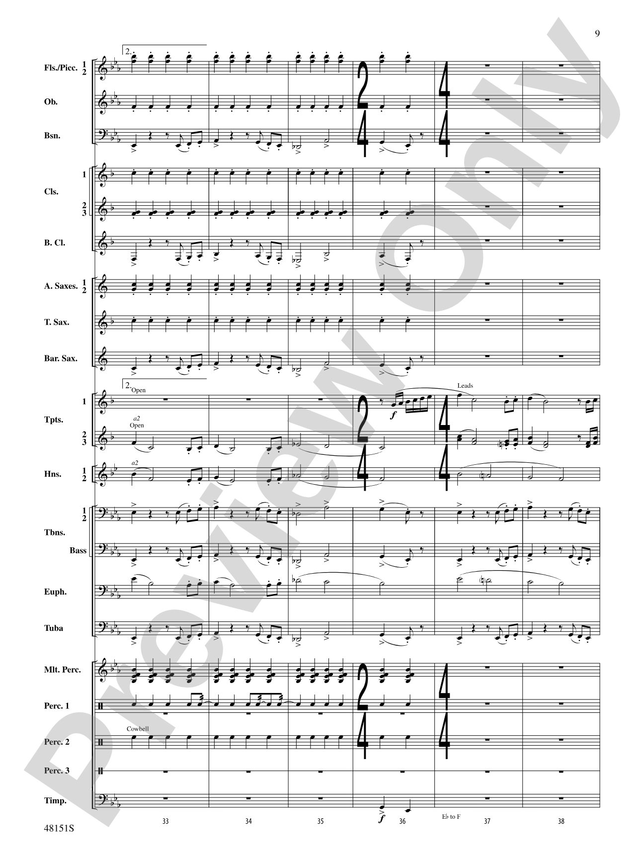 Fresh Winds: Concert Band Conductor Score & Parts