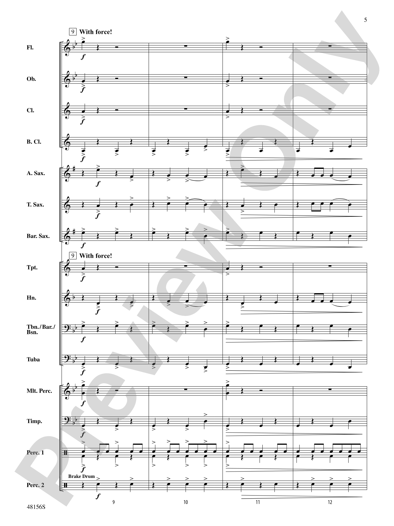 Vulcan's Forge: Concert Band Conductor Score & Parts
