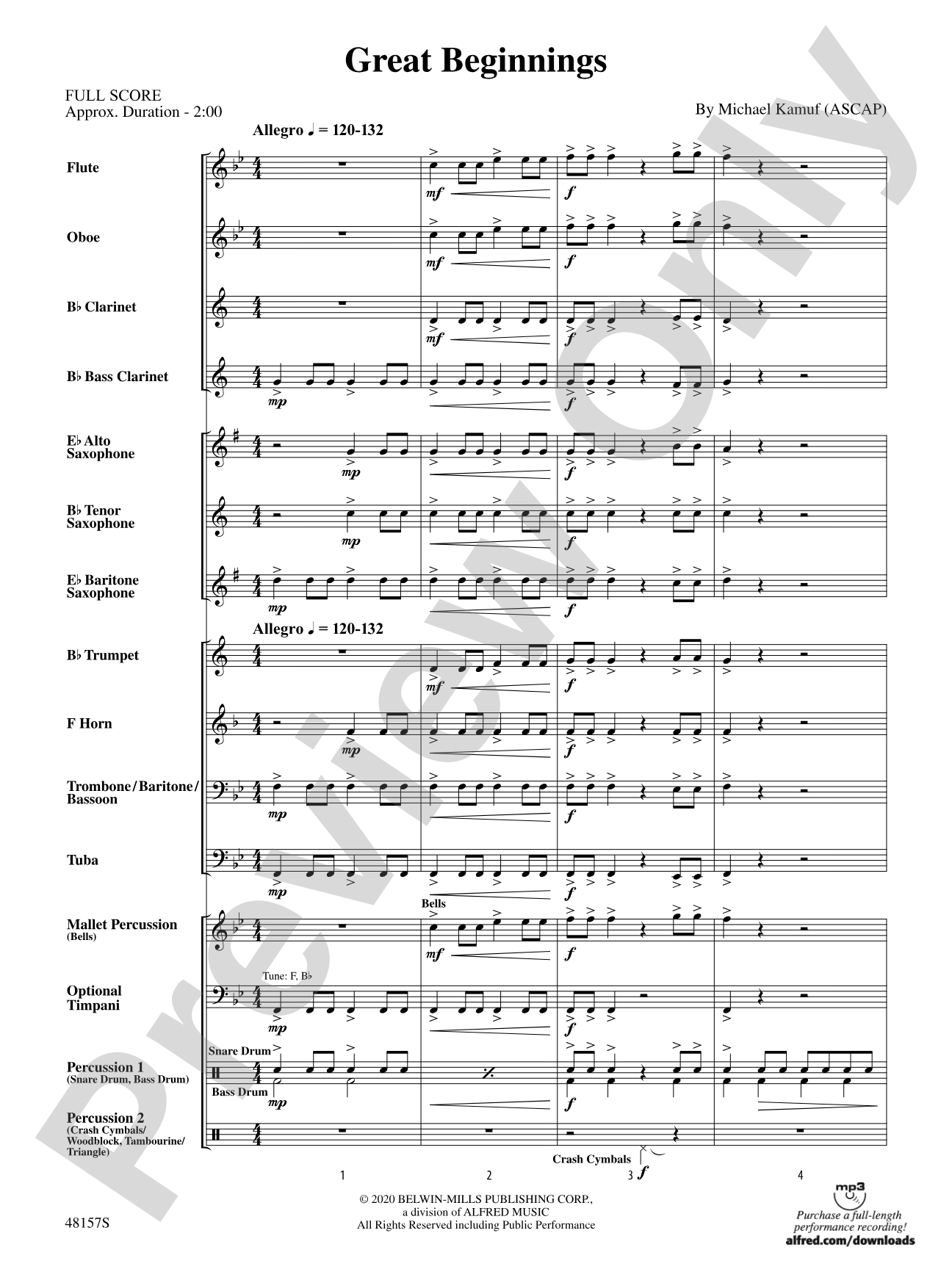 Great Beginnings: Concert Band Conductor Score & Parts