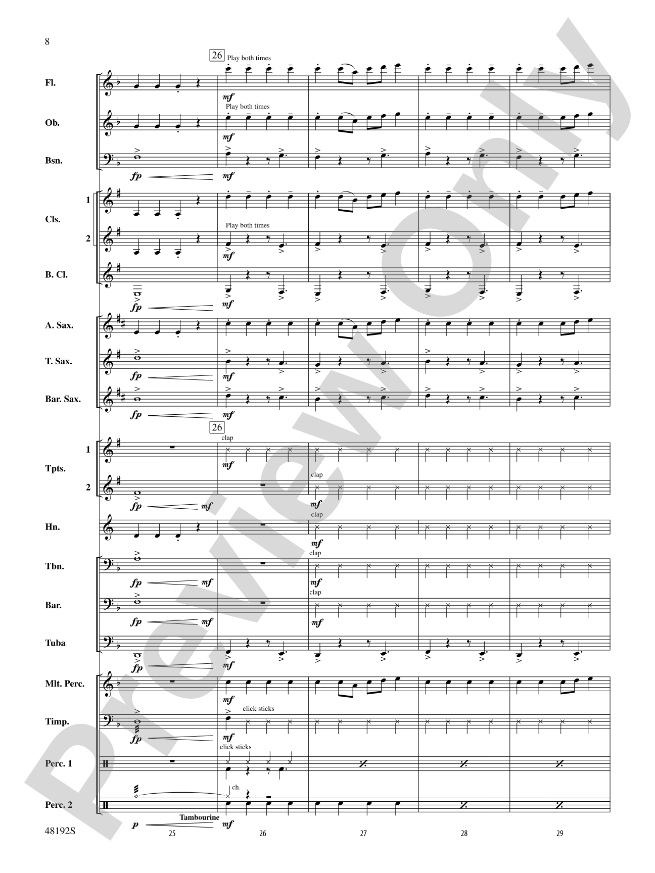 If I Can't Have You: Concert Band Conductor Score & Parts