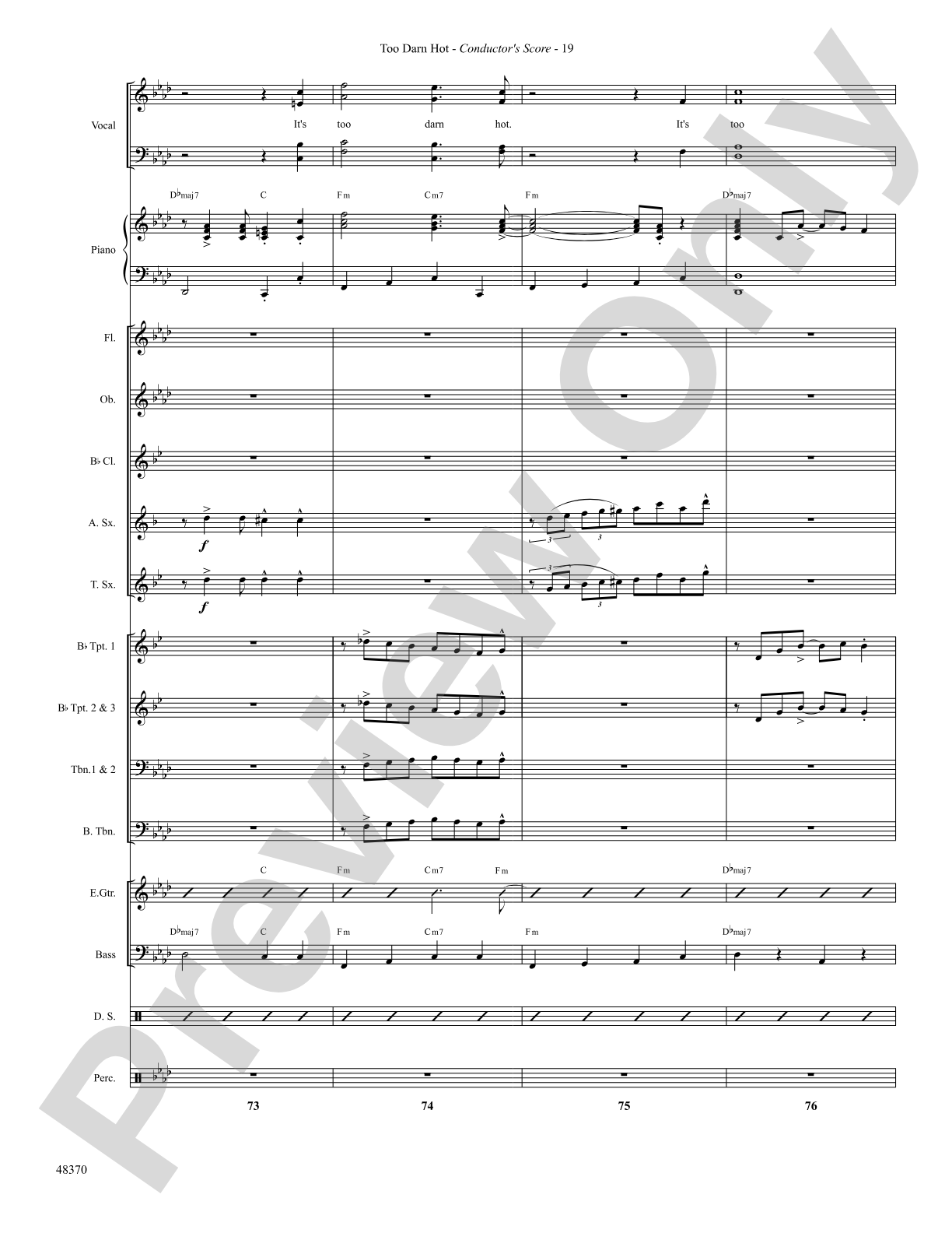 Too Darn Hot: Choral SoundPax