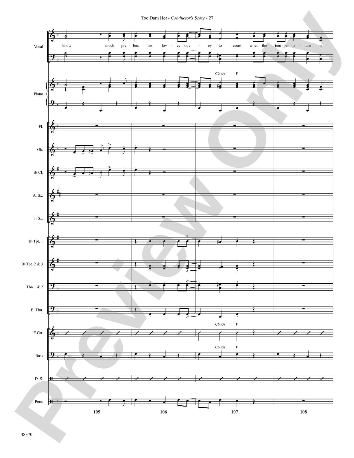 Too Darn Hot: Choral SoundPax