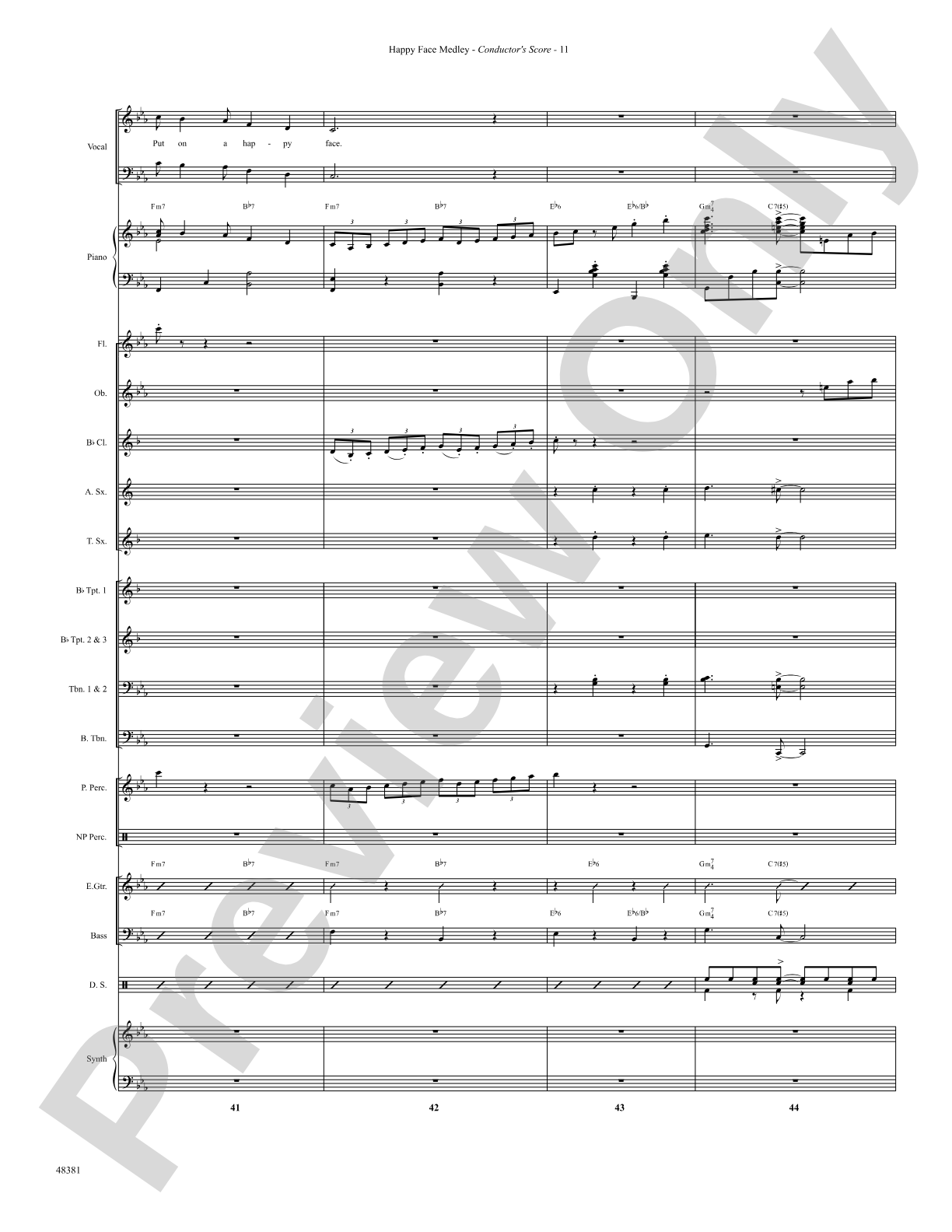 Happy Face Medley: Choral SoundPax