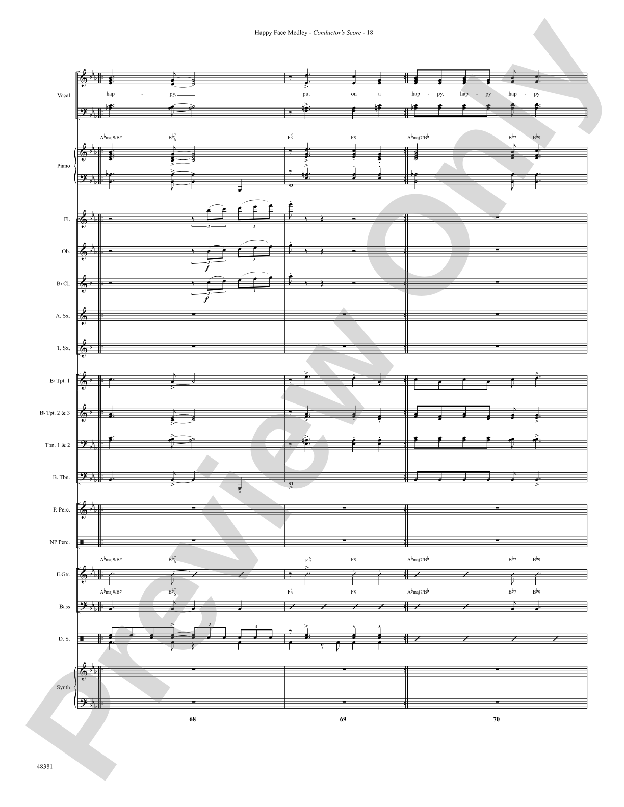 Happy Face Medley: Choral SoundPax