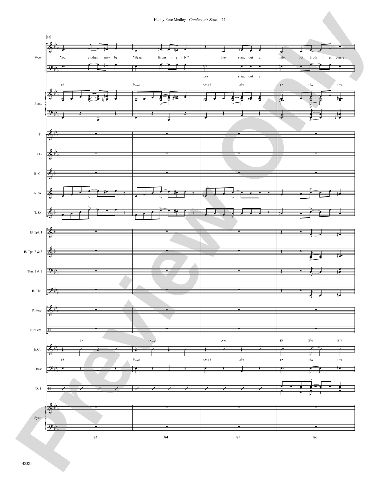 Happy Face Medley: Choral SoundPax