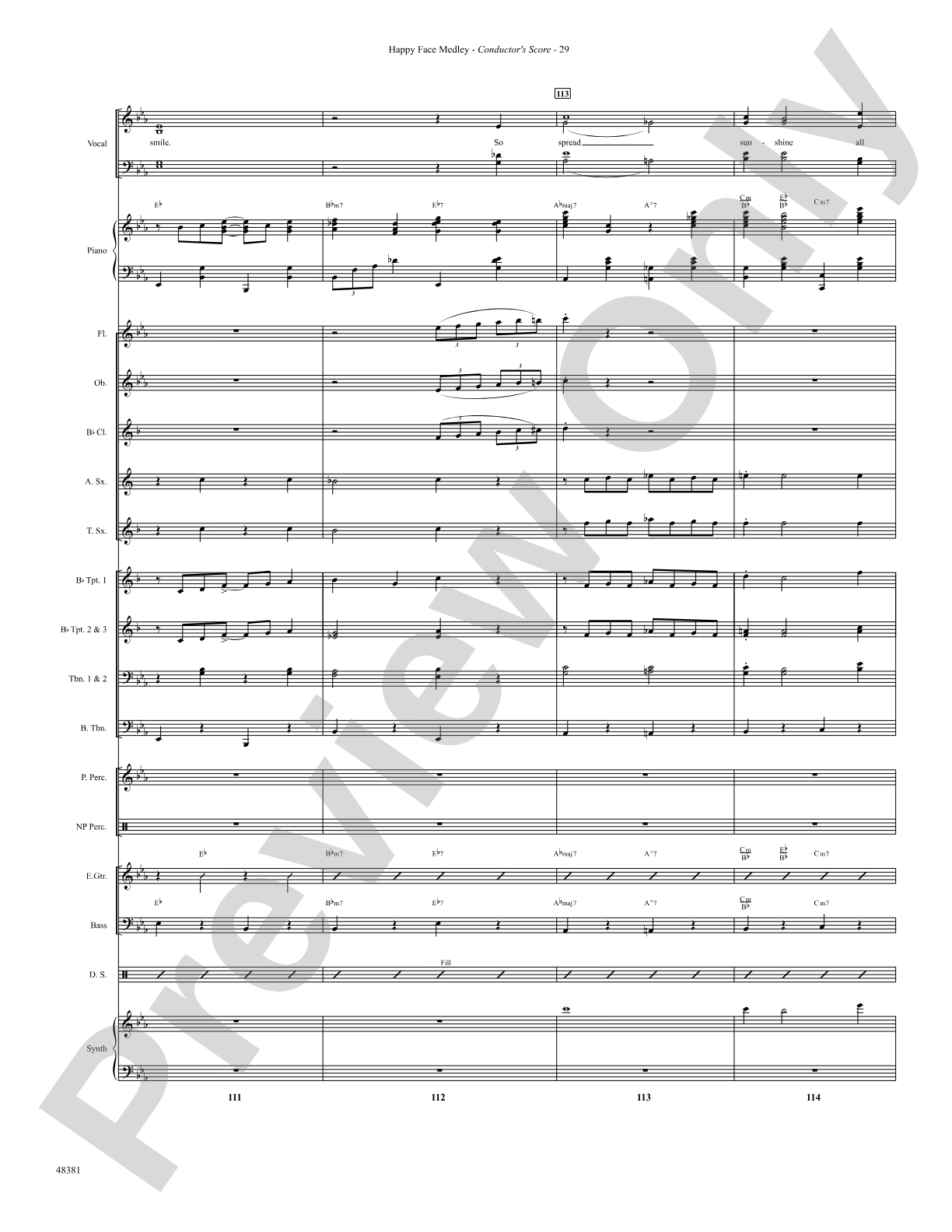 Happy Face Medley: Choral SoundPax