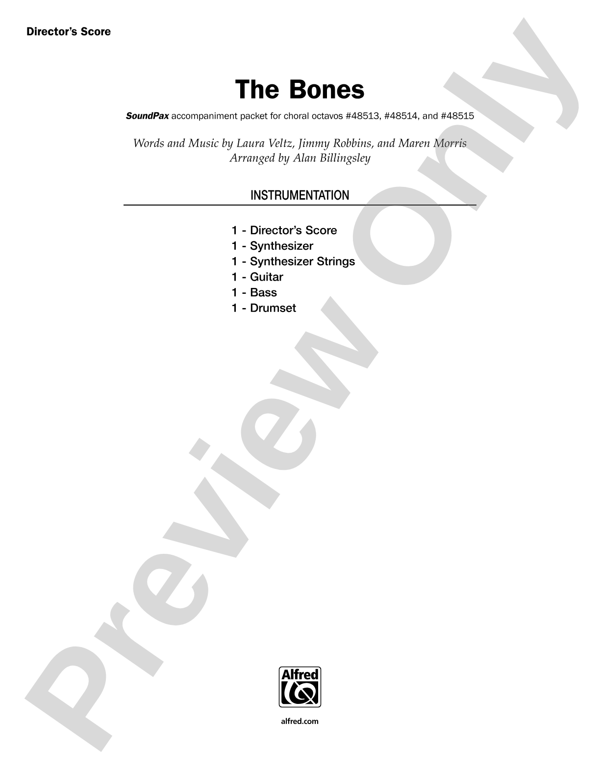 The Bones: Choral SoundPax