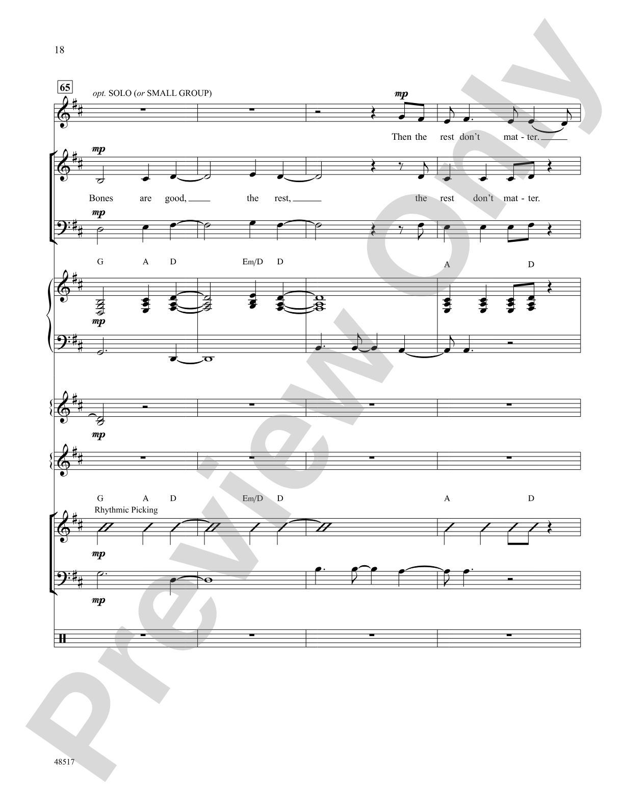 The Bones: Choral SoundPax
