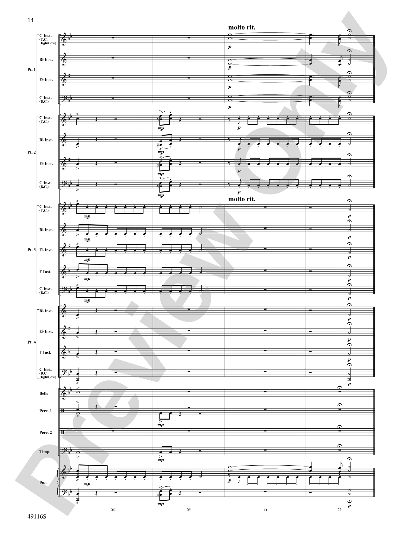 Escape from Thunder Mountain: Flexible Band/String Ensemble Score & Parts