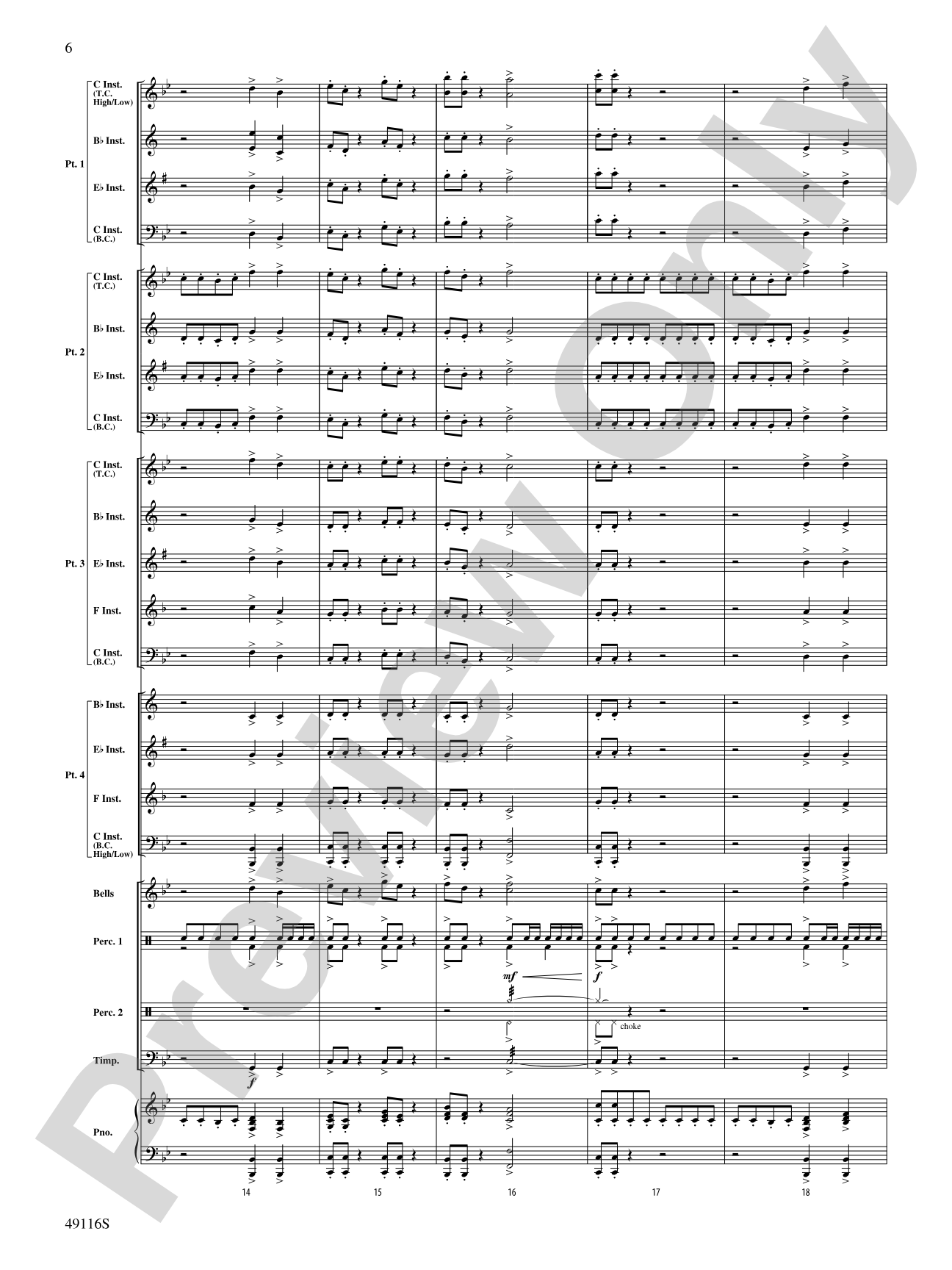 Escape from Thunder Mountain: Flexible Band/String Ensemble Score & Parts