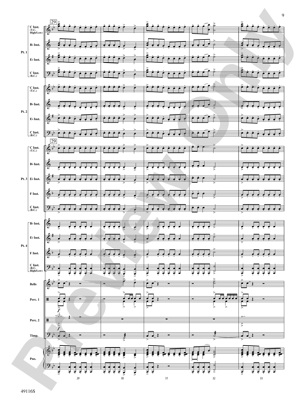 Escape from Thunder Mountain: Flexible Band/String Ensemble Score & Parts