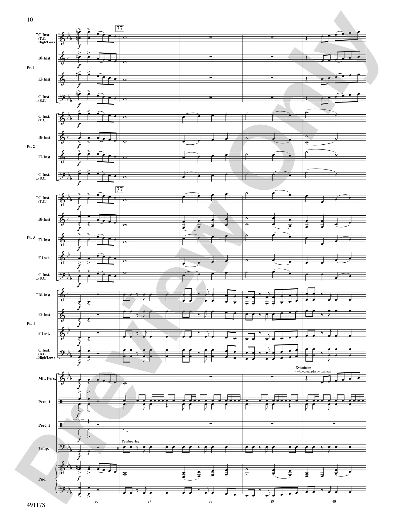 In Search of Yeti: Flexible Band/String Ensemble Score & Parts