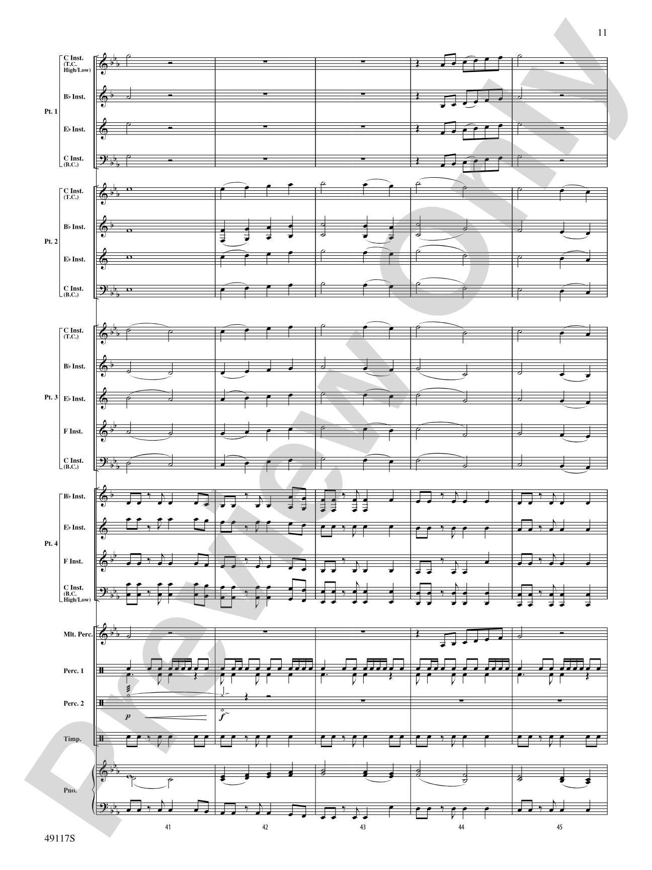 In Search of Yeti: Flexible Band/String Ensemble Score & Parts