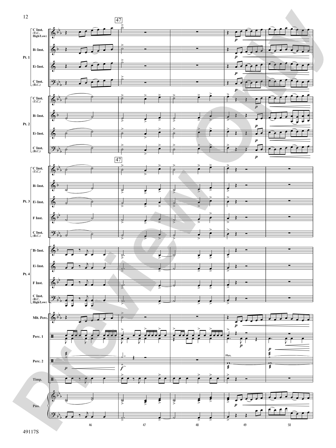 In Search of Yeti: Flexible Band/String Ensemble Score & Parts