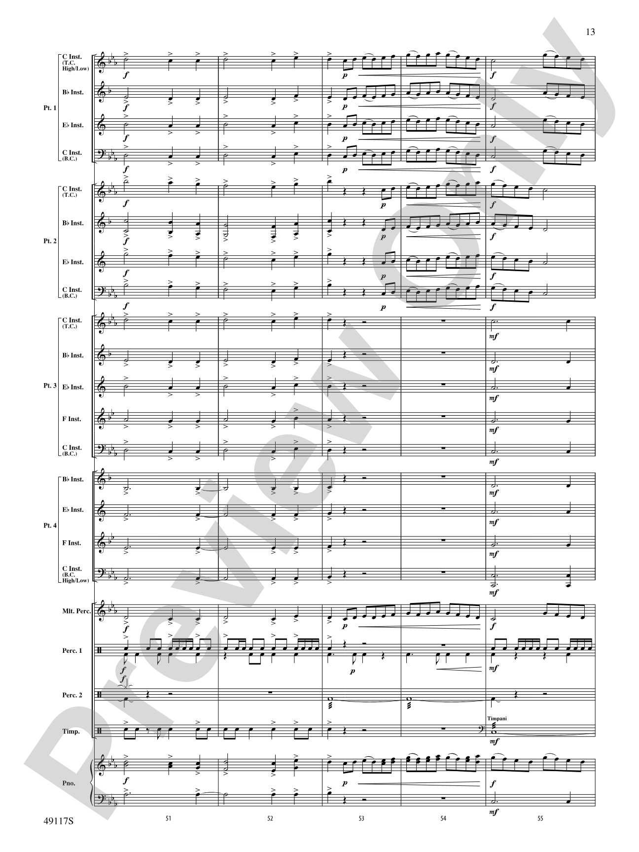 In Search of Yeti: Flexible Band/String Ensemble Score & Parts