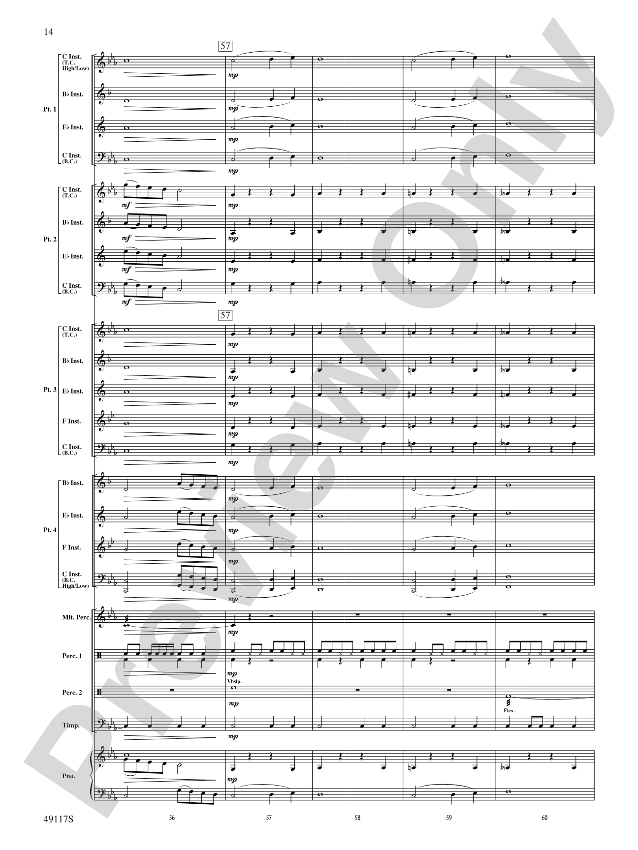 In Search of Yeti: Flexible Band/String Ensemble Score & Parts