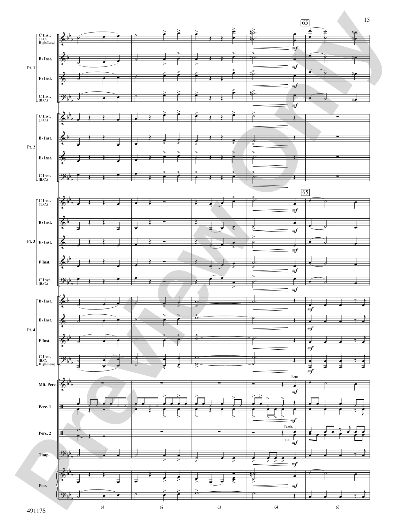 In Search of Yeti: Flexible Band/String Ensemble Score & Parts