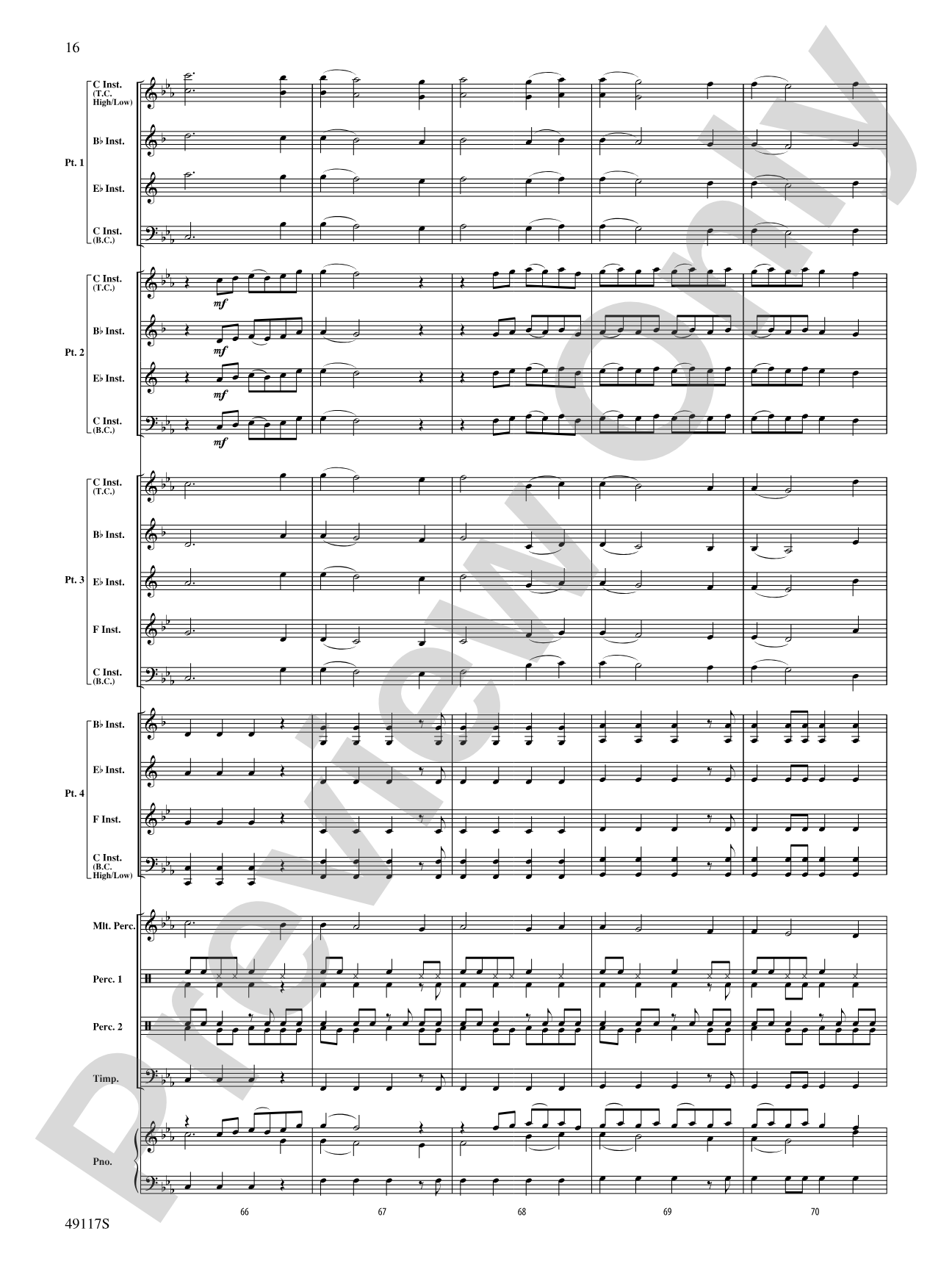 In Search of Yeti: Flexible Band/String Ensemble Score & Parts