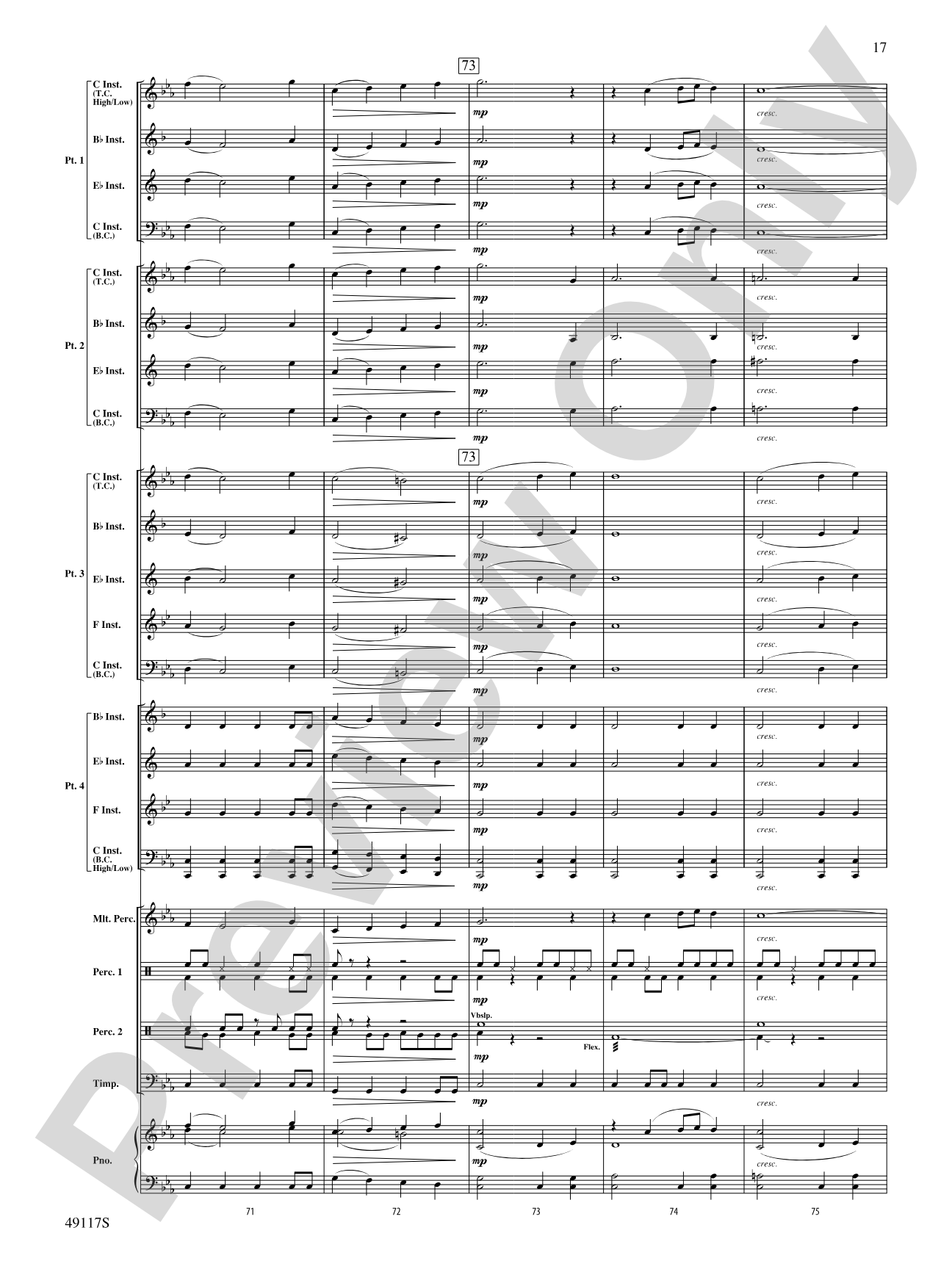 In Search of Yeti: Flexible Band/String Ensemble Score & Parts