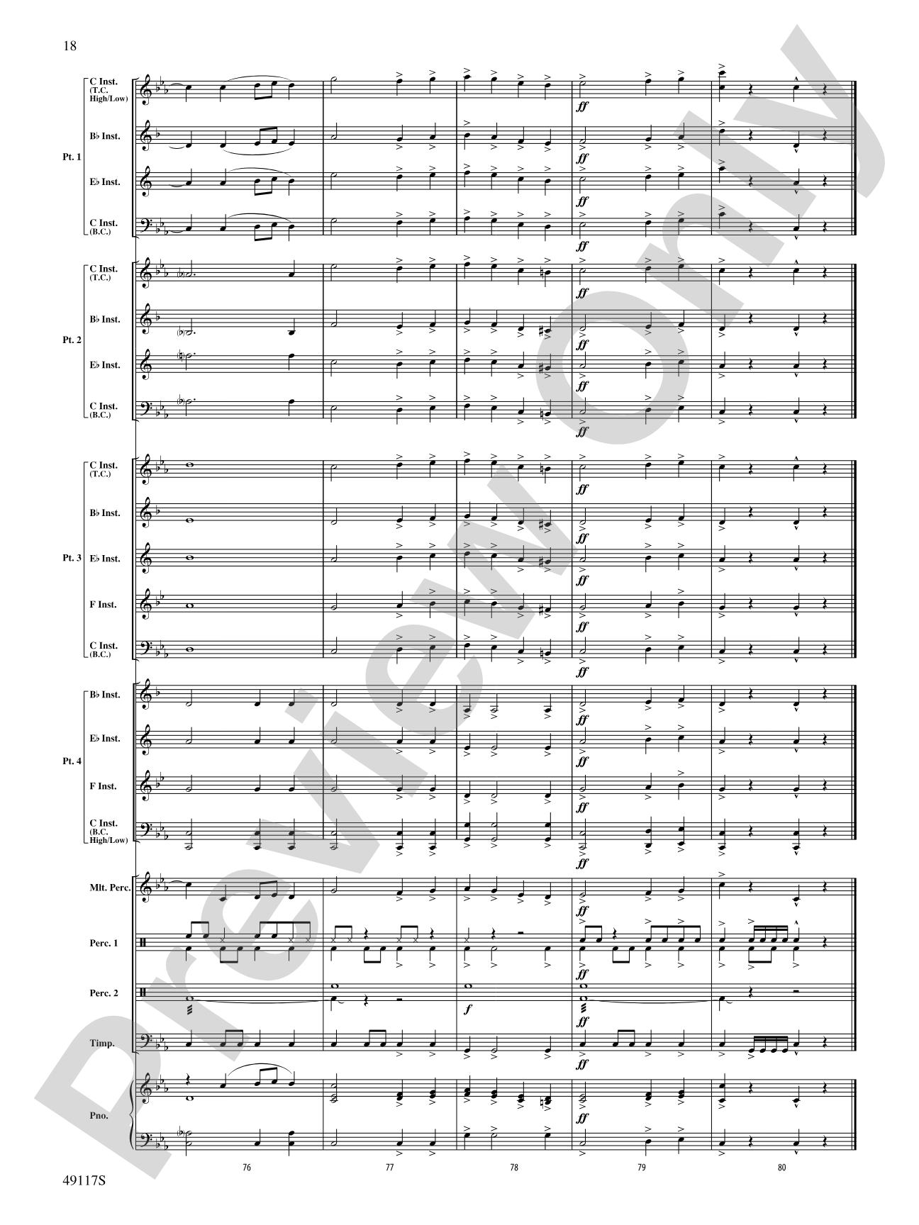In Search of Yeti: Flexible Band/String Ensemble Score & Parts