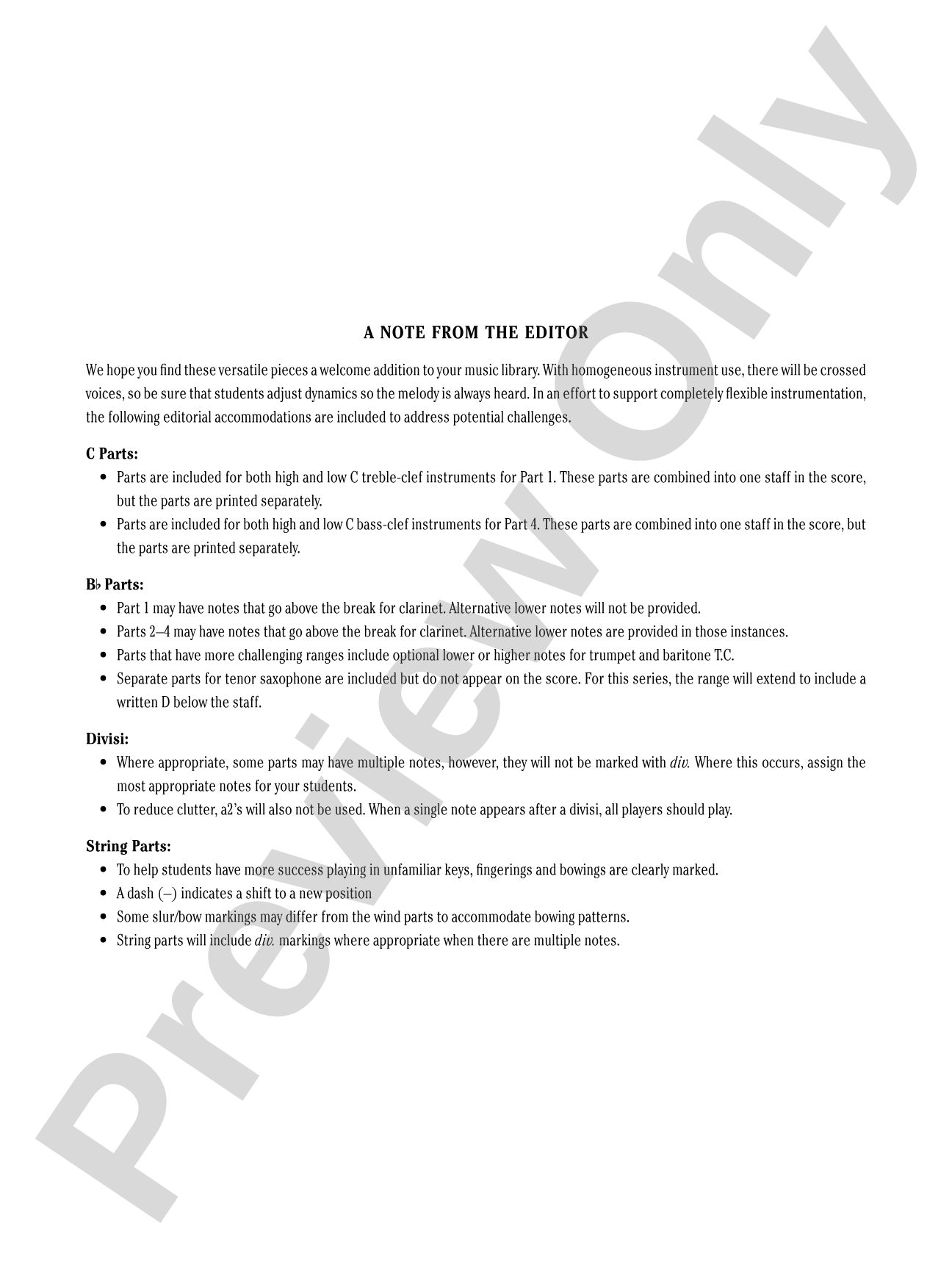 In Search of Yeti: Flexible Band/String Ensemble Score & Parts