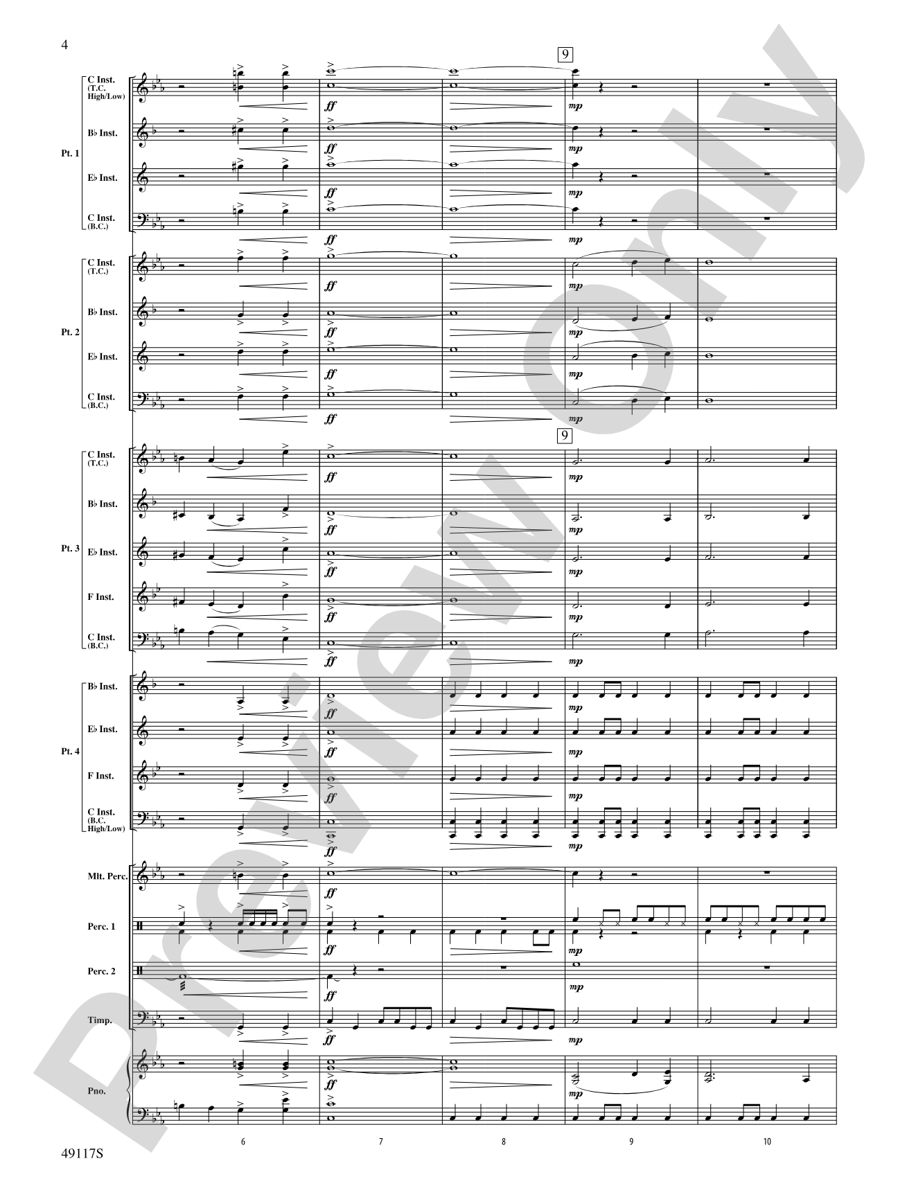 In Search of Yeti: Flexible Band/String Ensemble Score & Parts