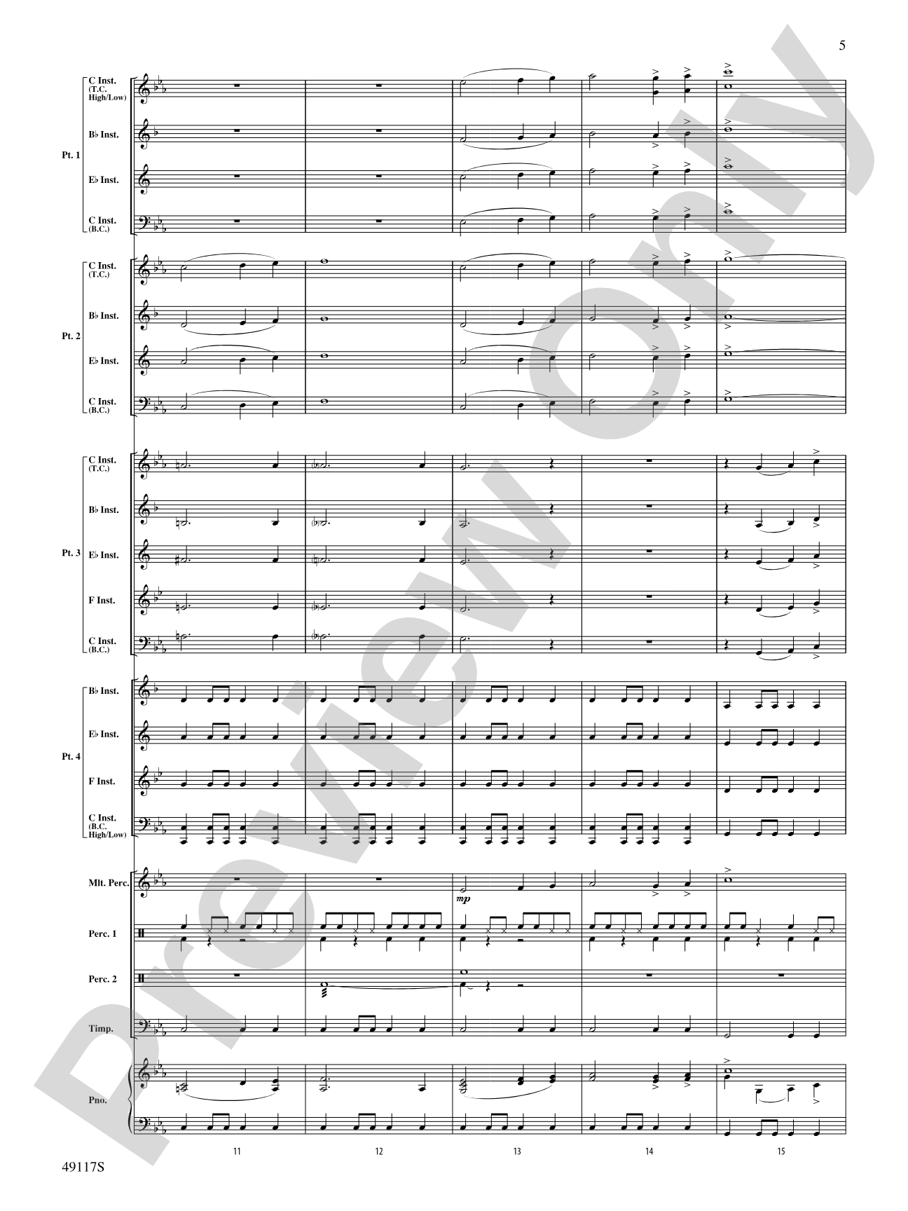 In Search of Yeti: Flexible Band/String Ensemble Score & Parts