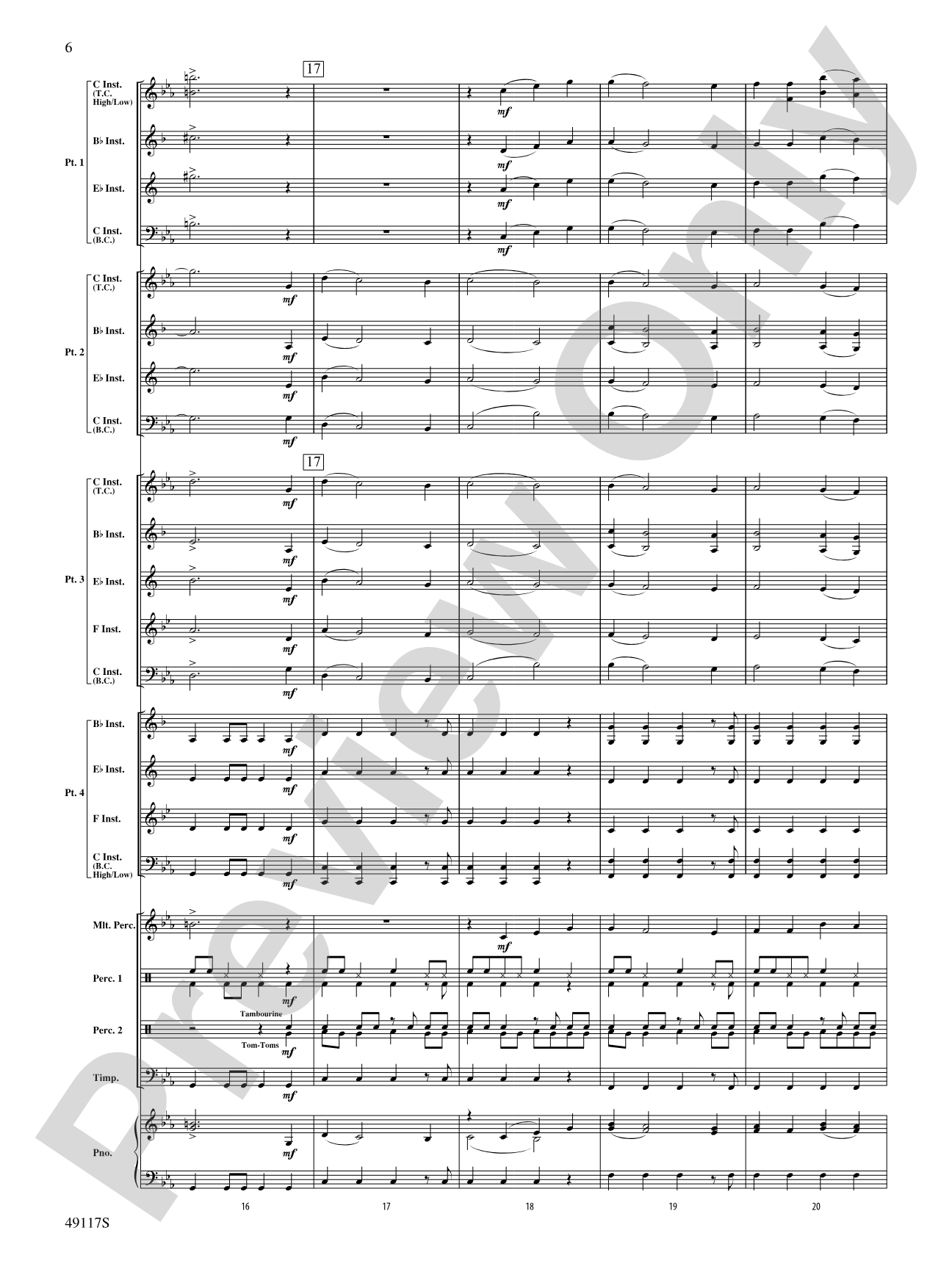 In Search of Yeti: Flexible Band/String Ensemble Score & Parts