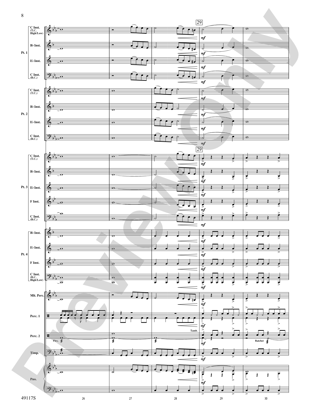 In Search of Yeti: Flexible Band/String Ensemble Score & Parts