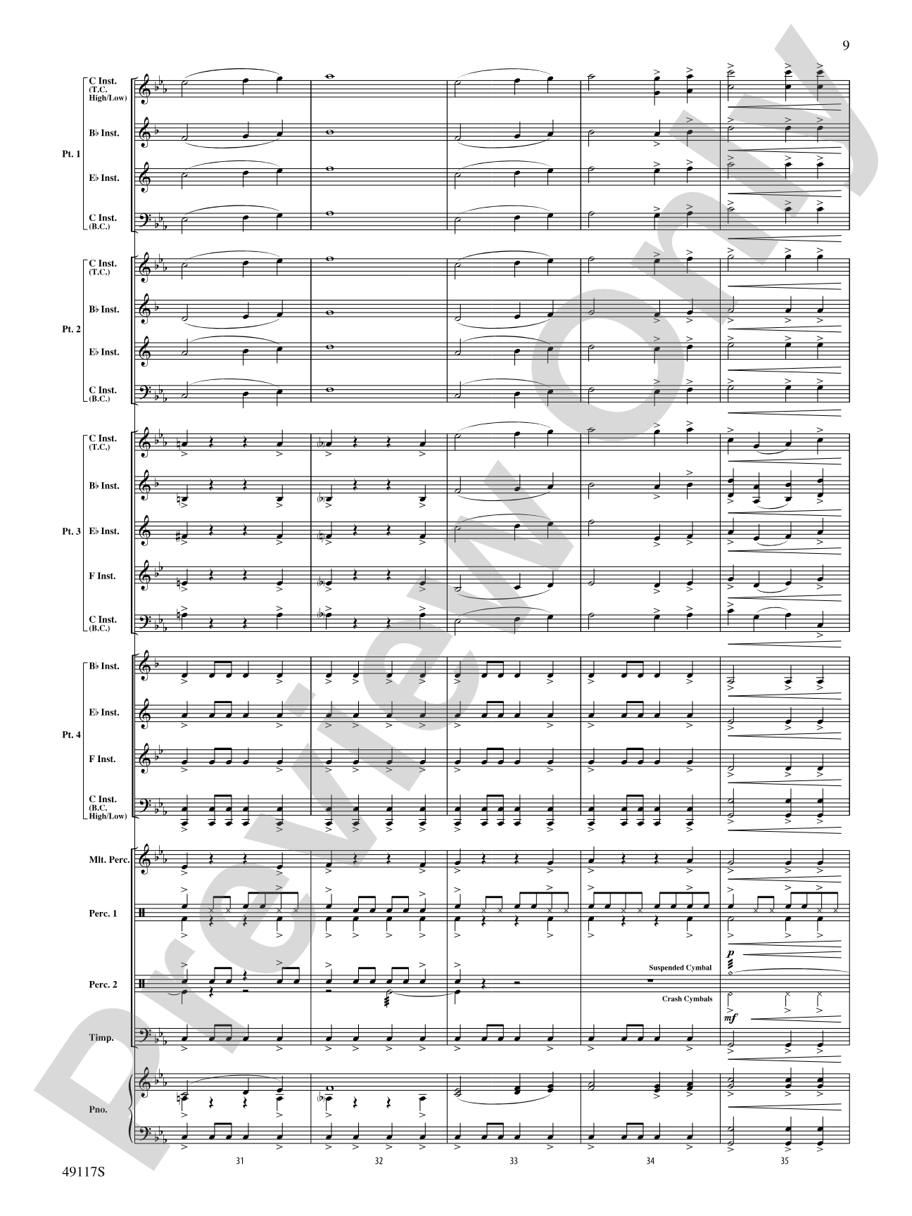 In Search of Yeti: Flexible Band/String Ensemble Score & Parts