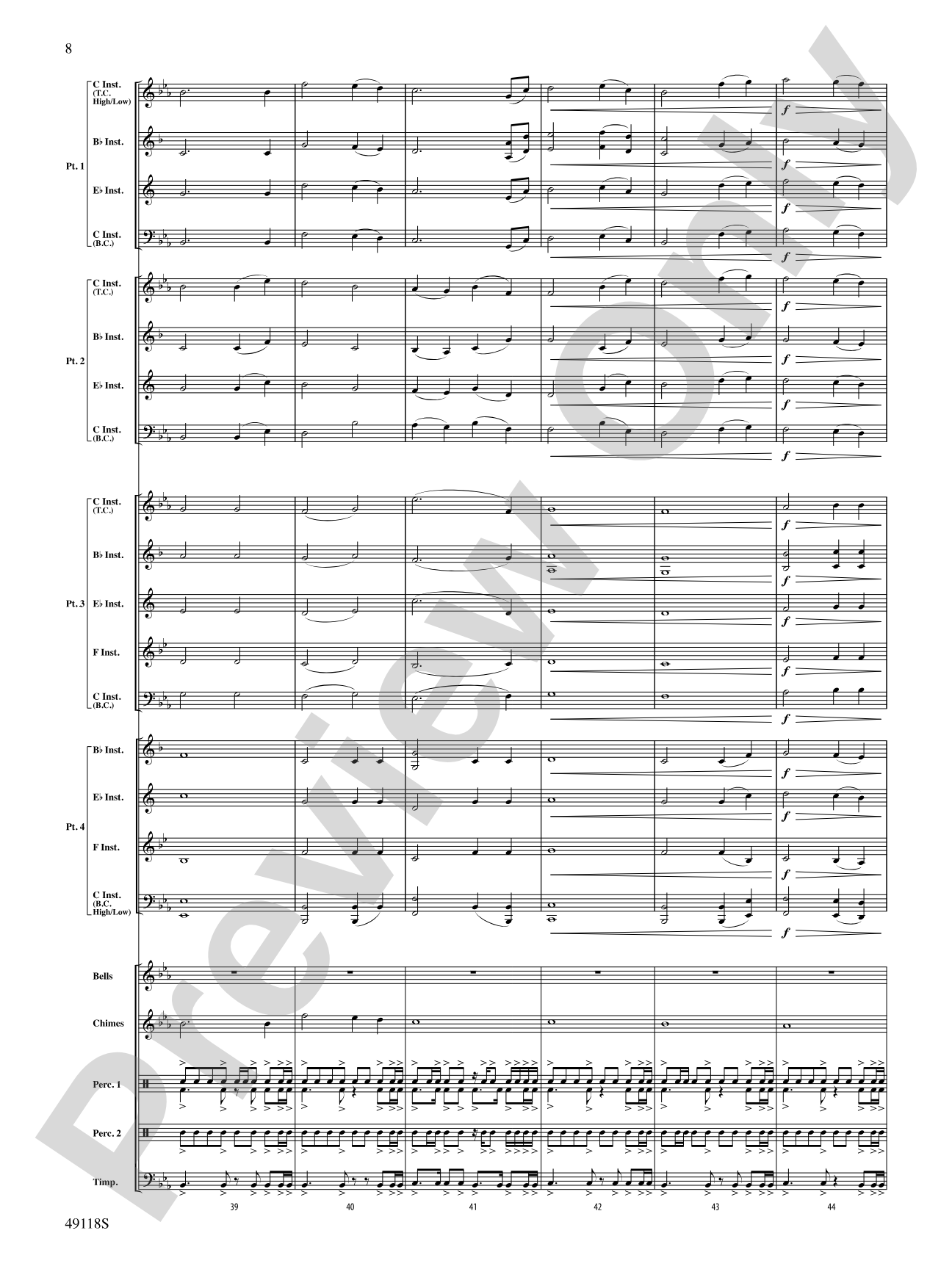 Defenders of the Realm: Flexible Band/String Ensemble Score & Parts