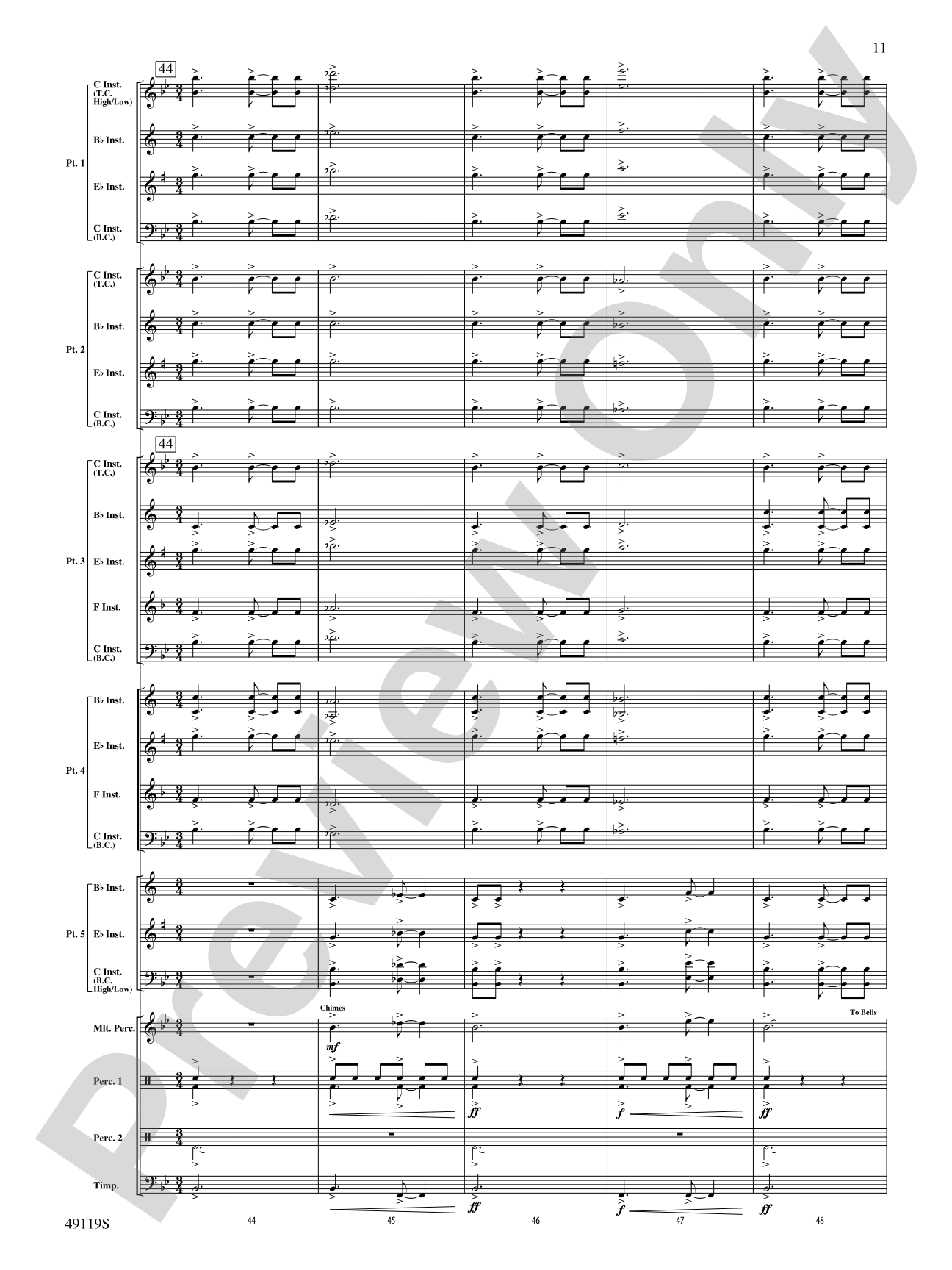 Where Stand the Dauntless: Flexible Band/String Ensemble Score & Parts