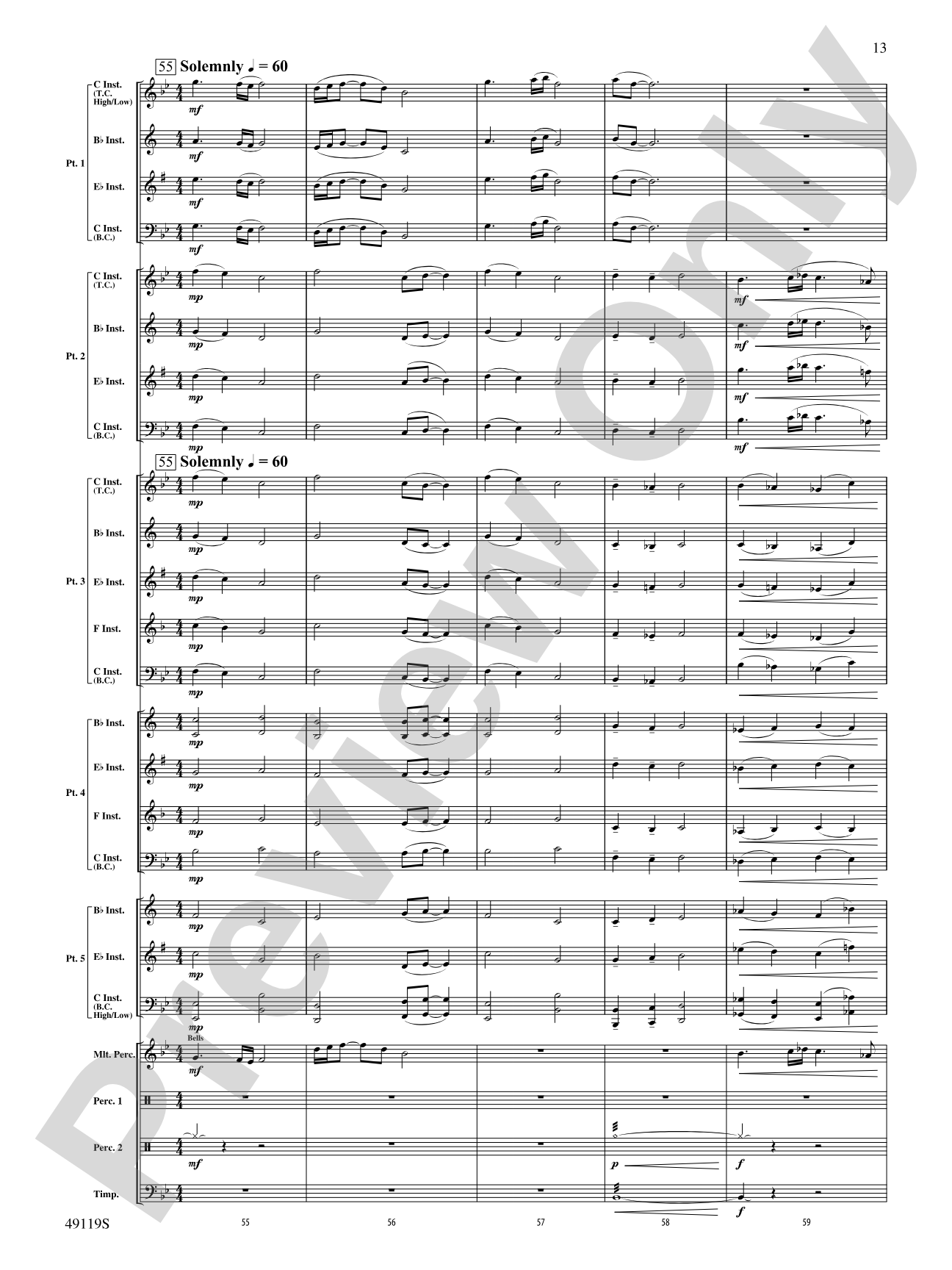 Where Stand the Dauntless: Flexible Band/String Ensemble Score & Parts