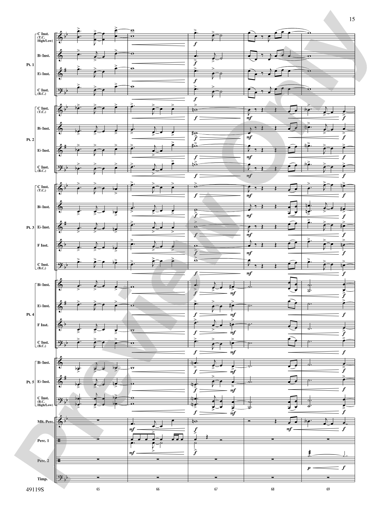 Where Stand the Dauntless: Flexible Band/String Ensemble Score & Parts