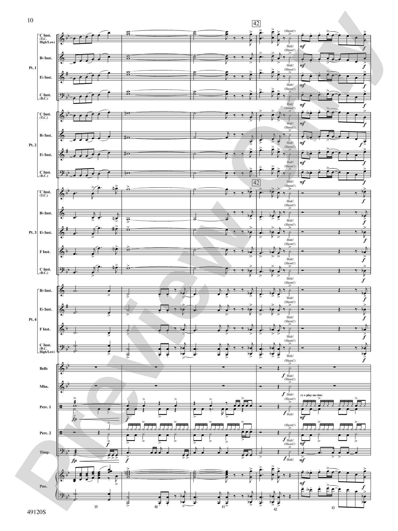 Rock Solid: Flexible Band/String Ensemble Score & Parts