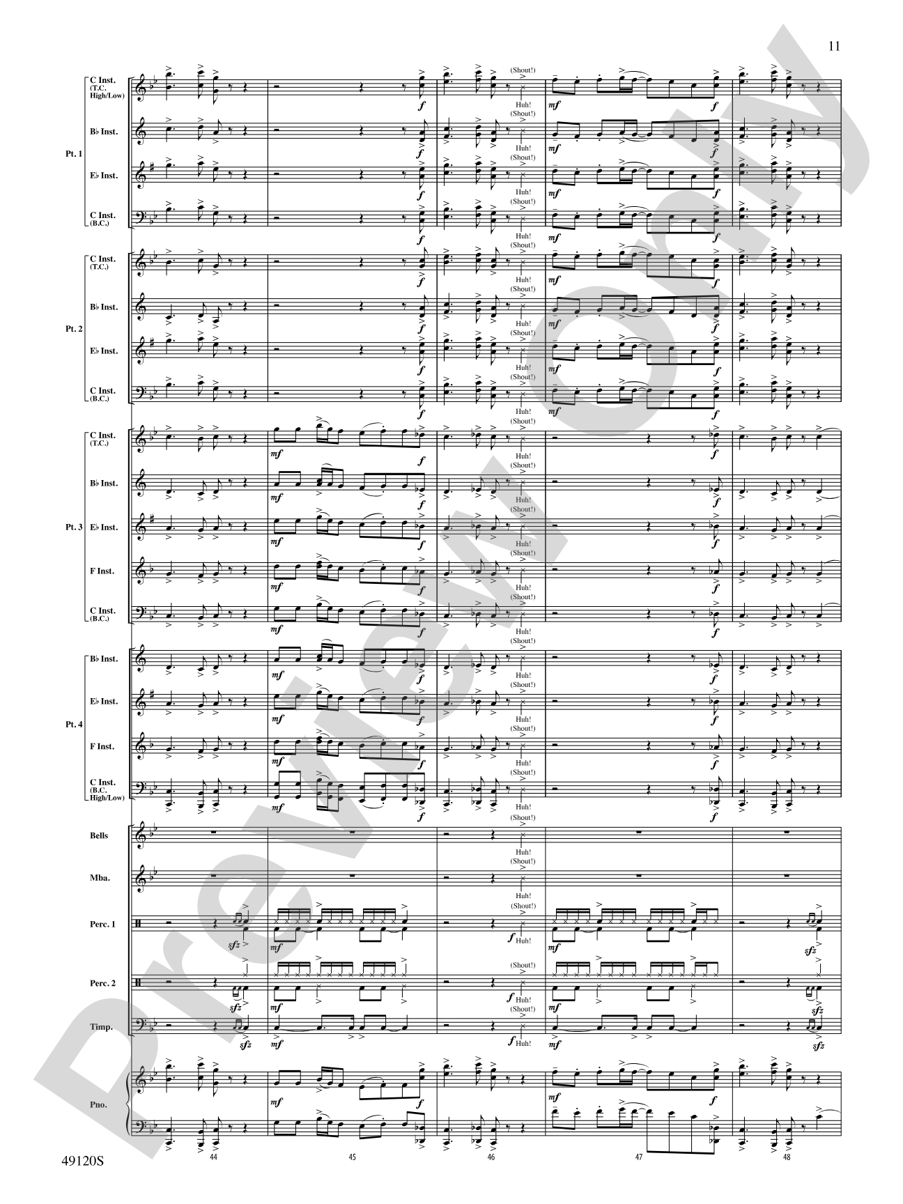Rock Solid: Flexible Band/String Ensemble Score & Parts