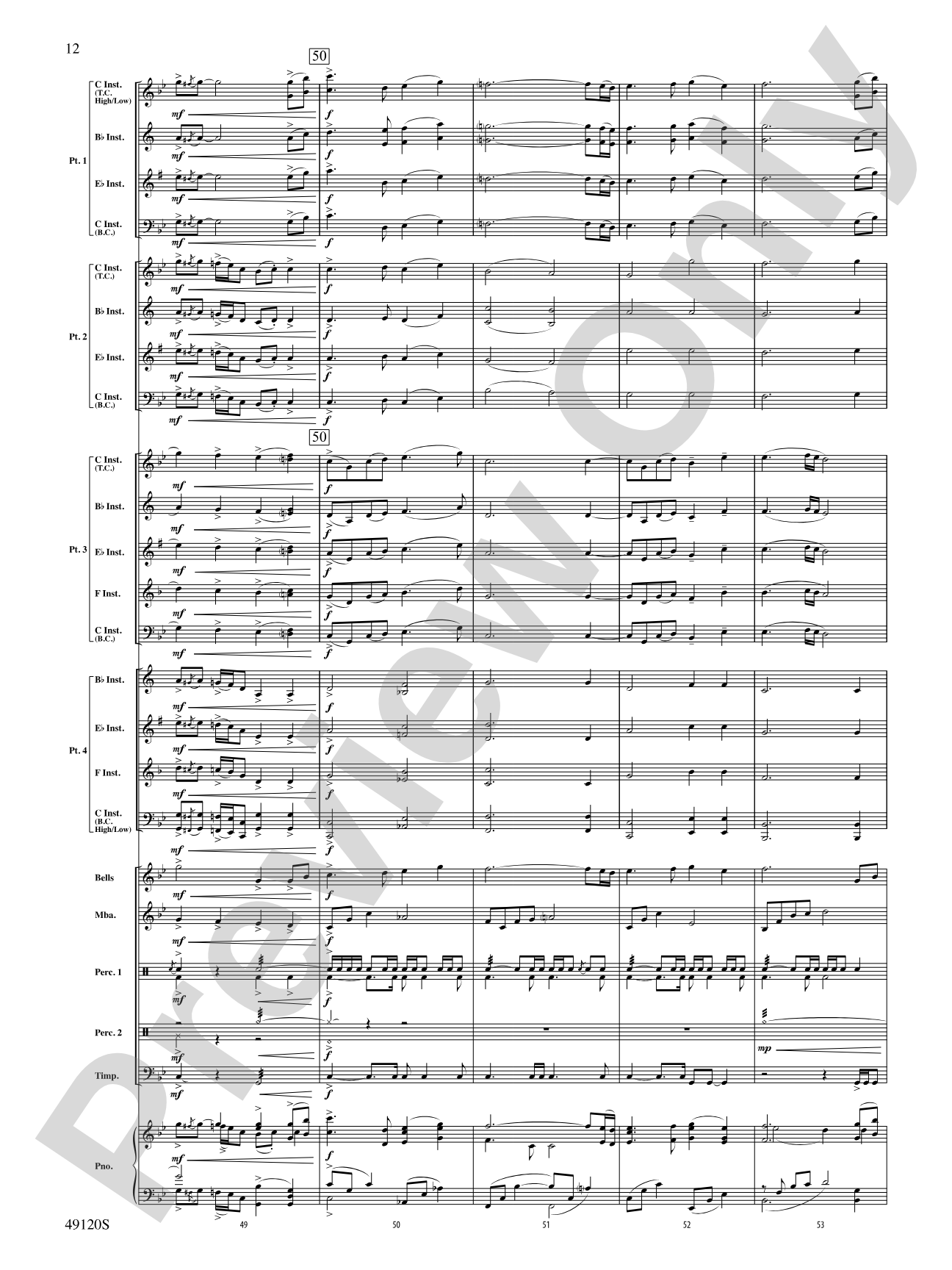 Rock Solid: Flexible Band/String Ensemble Score & Parts