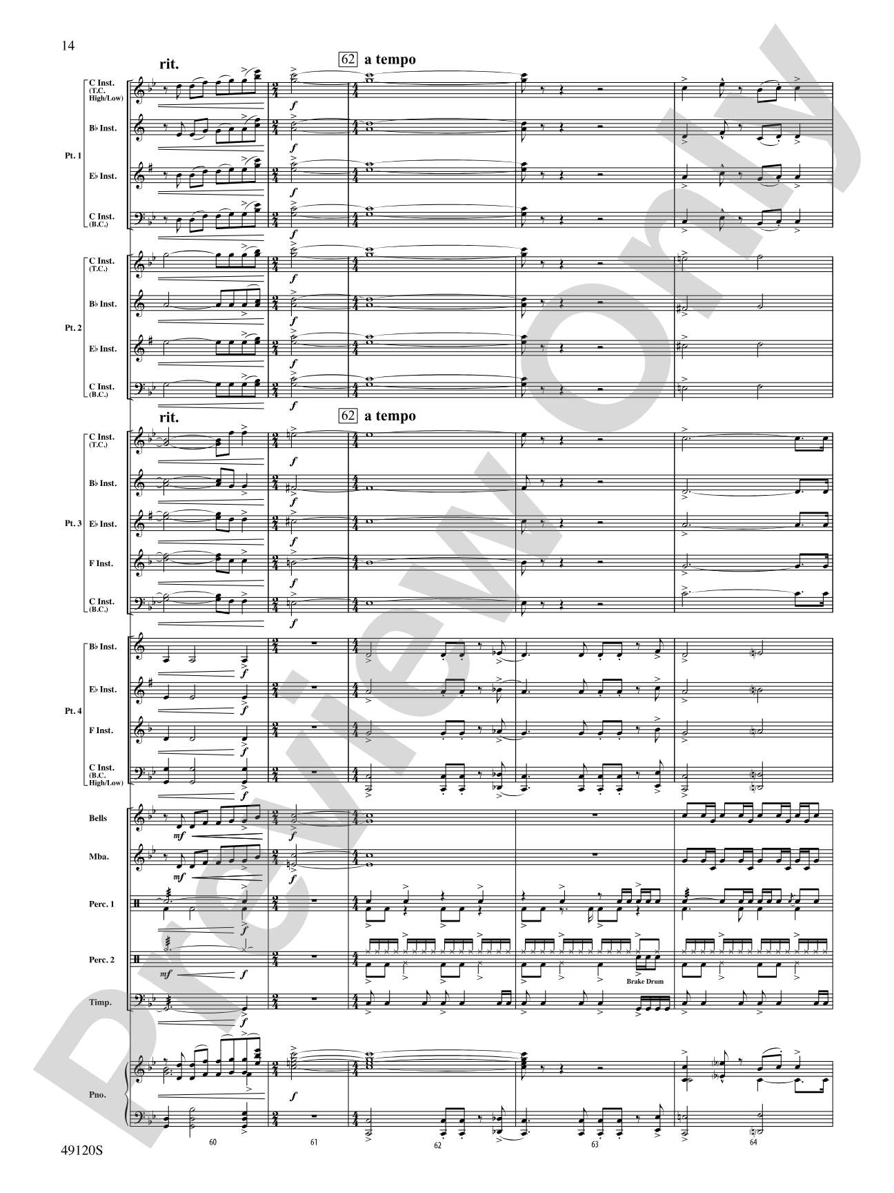 Rock Solid: Flexible Band/String Ensemble Score & Parts