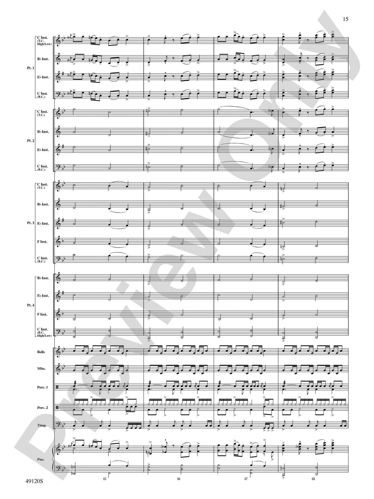 Rock Solid: Flexible Band/String Ensemble Score & Parts