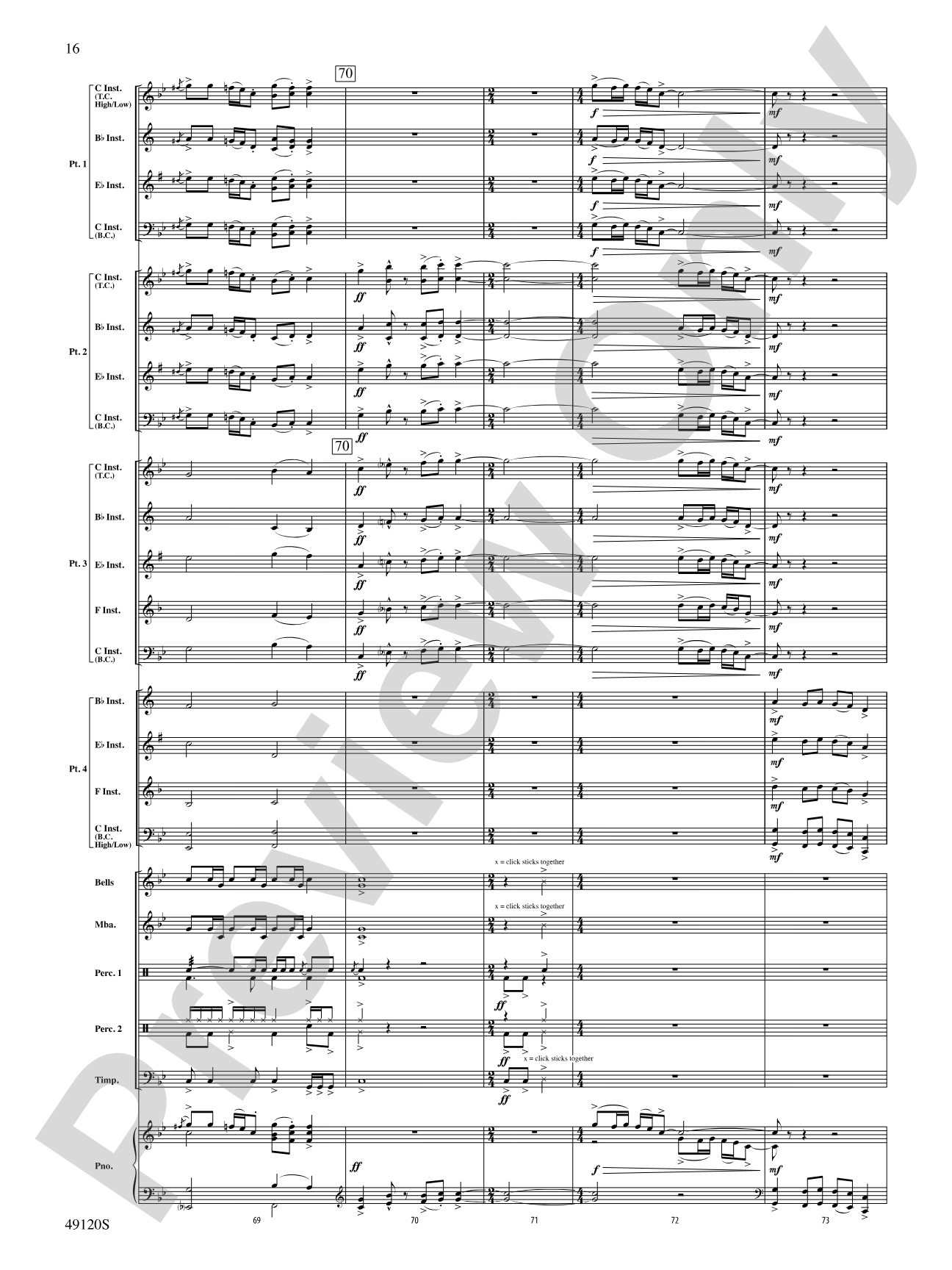 Rock Solid: Flexible Band/String Ensemble Score & Parts