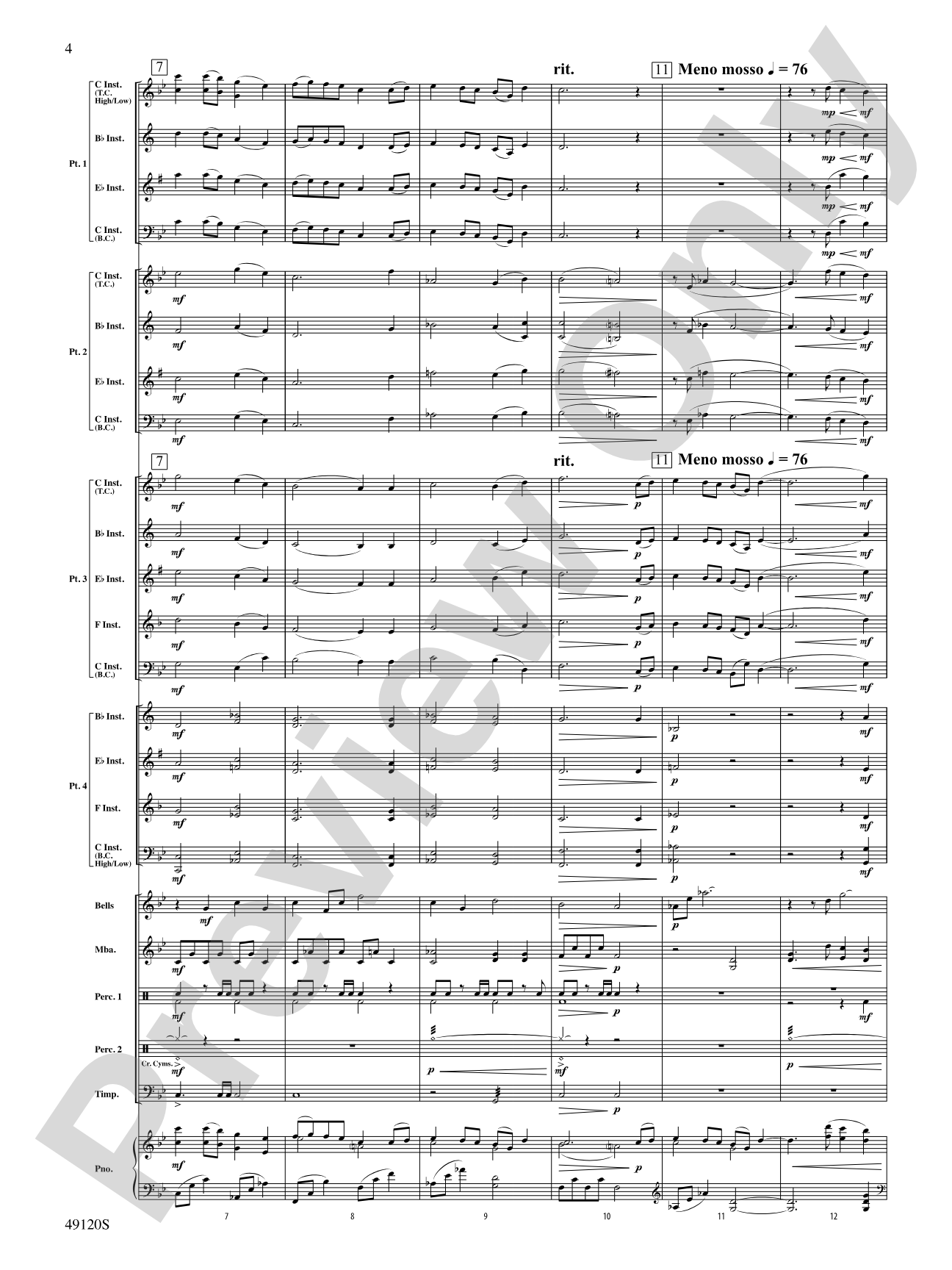 Rock Solid: Flexible Band/String Ensemble Score & Parts
