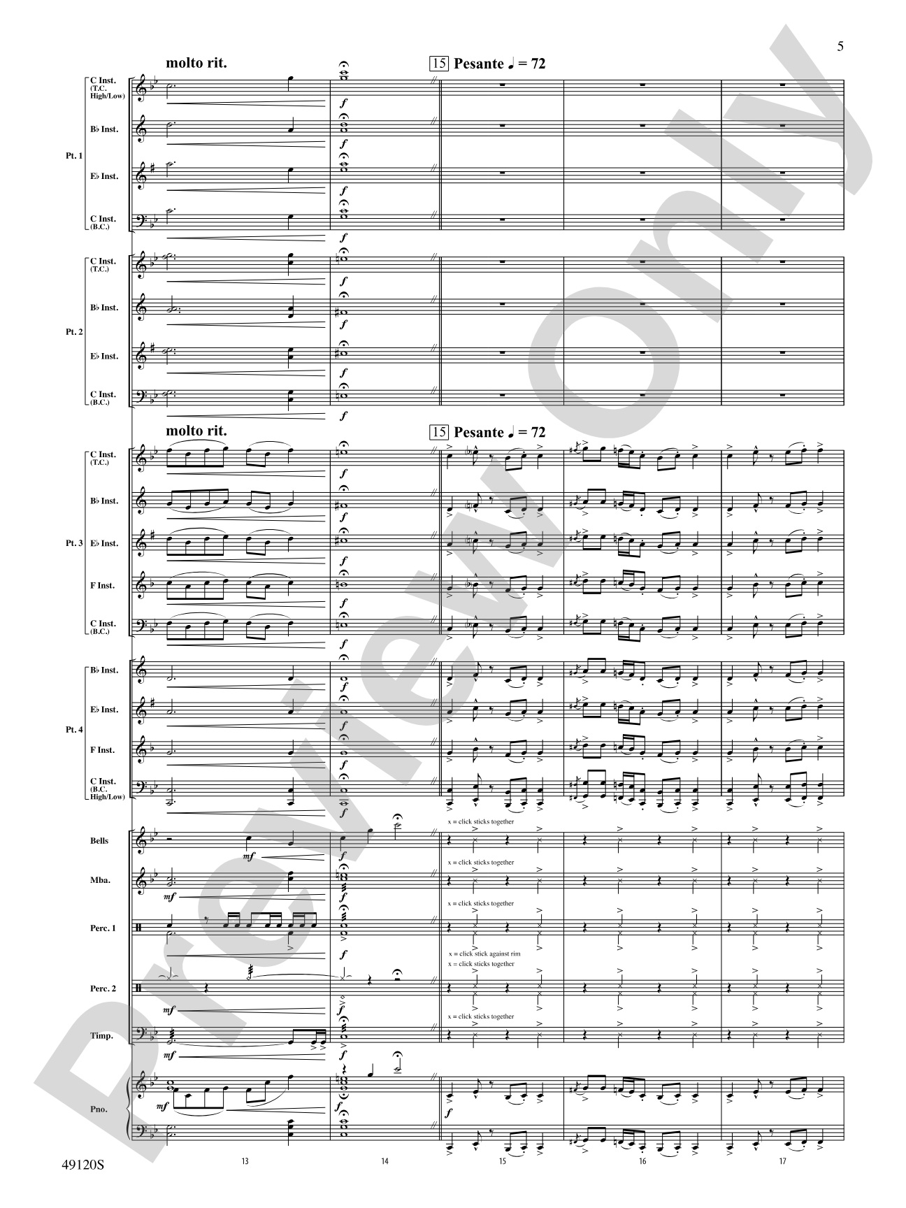 Rock Solid: Flexible Band/String Ensemble Score & Parts