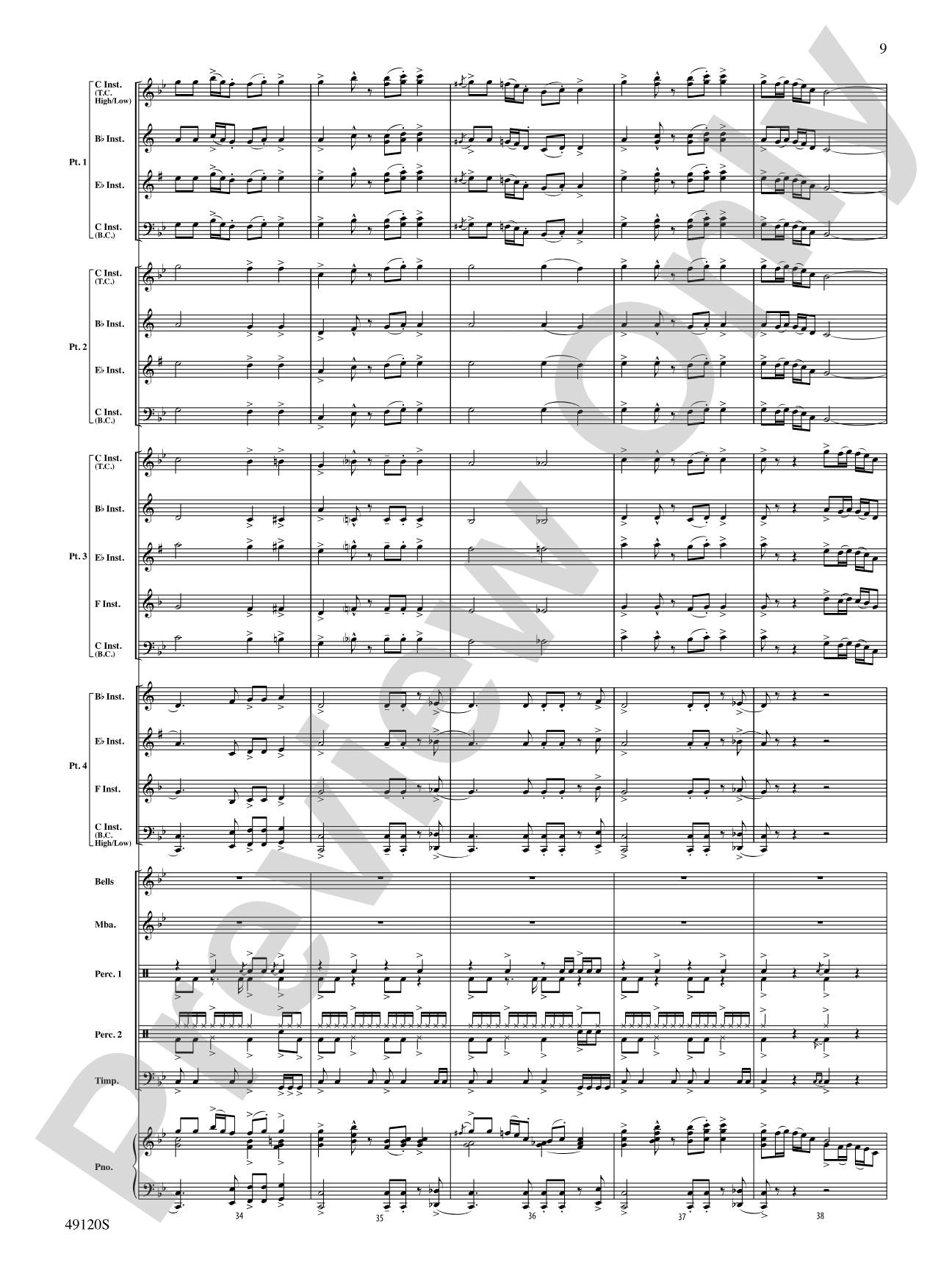 Rock Solid: Flexible Band/String Ensemble Score & Parts