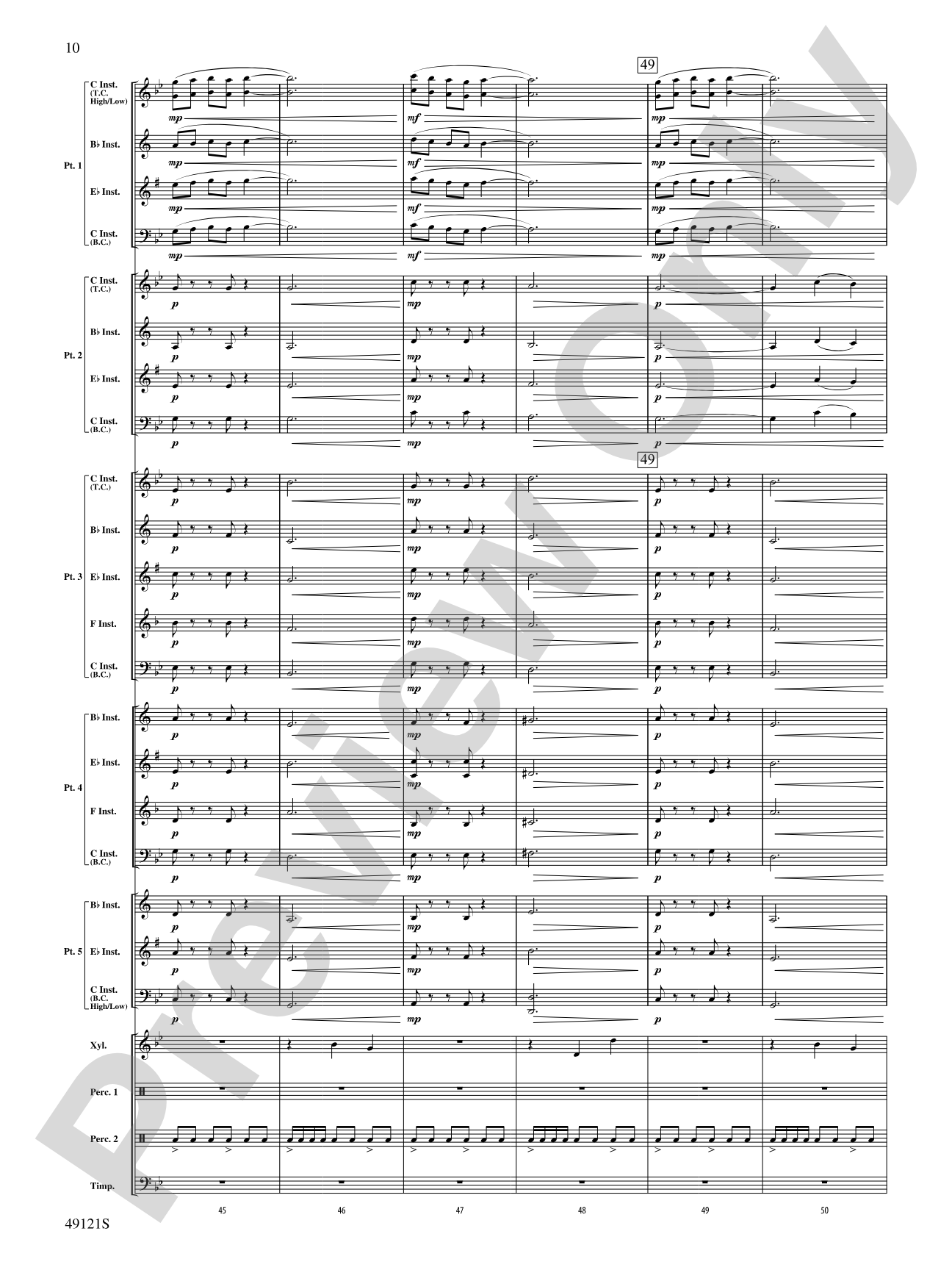 Escape Route: Flexible Band/String Ensemble Score & Parts