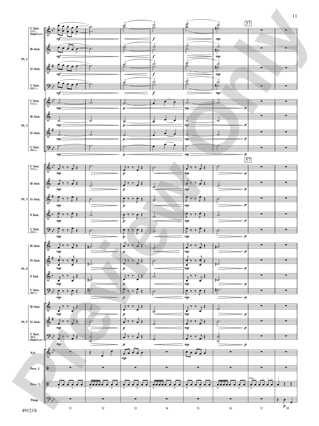 Escape Route: Flexible Band/String Ensemble Score & Parts
