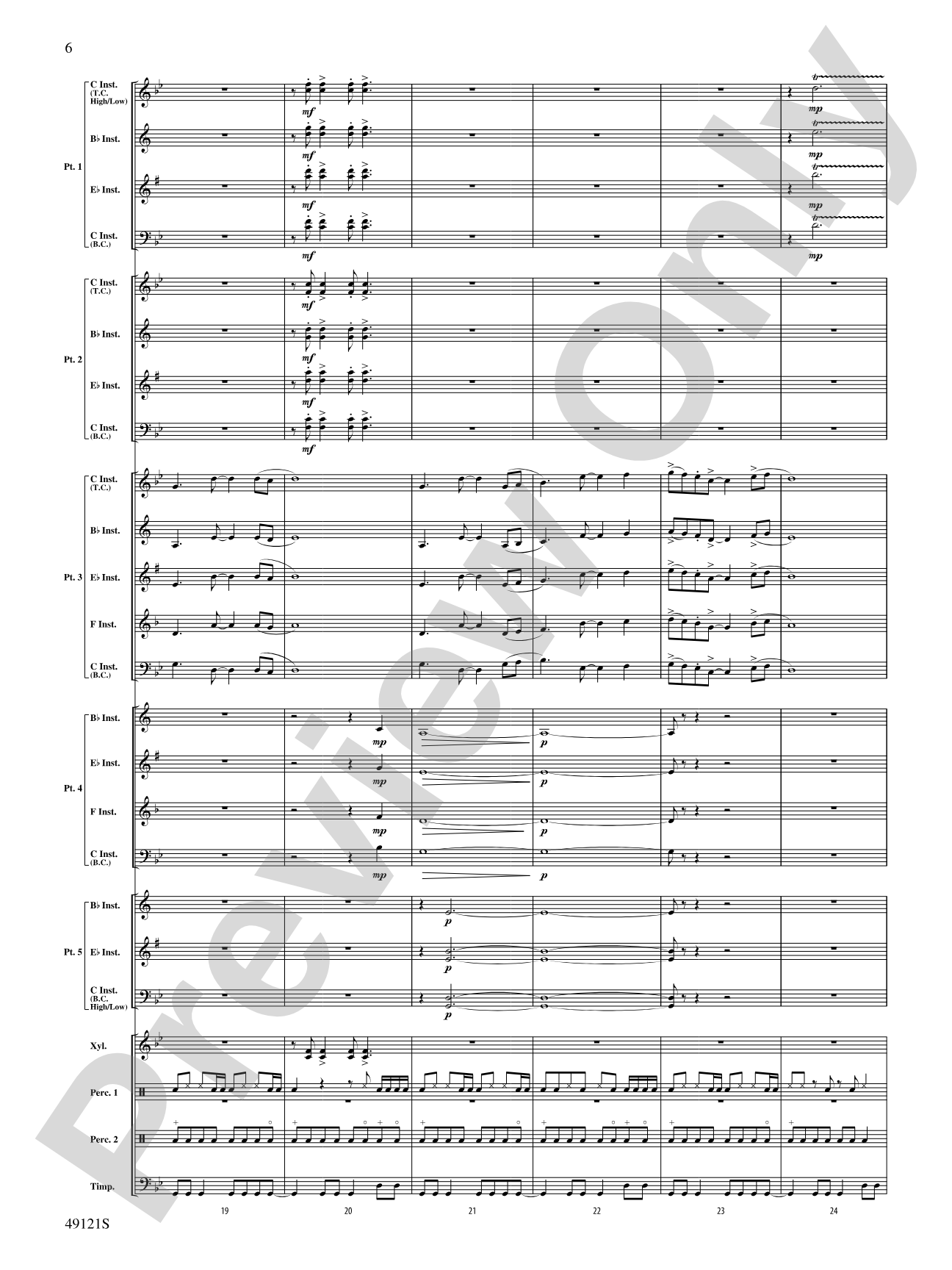 Escape Route: Flexible Band/String Ensemble Score & Parts