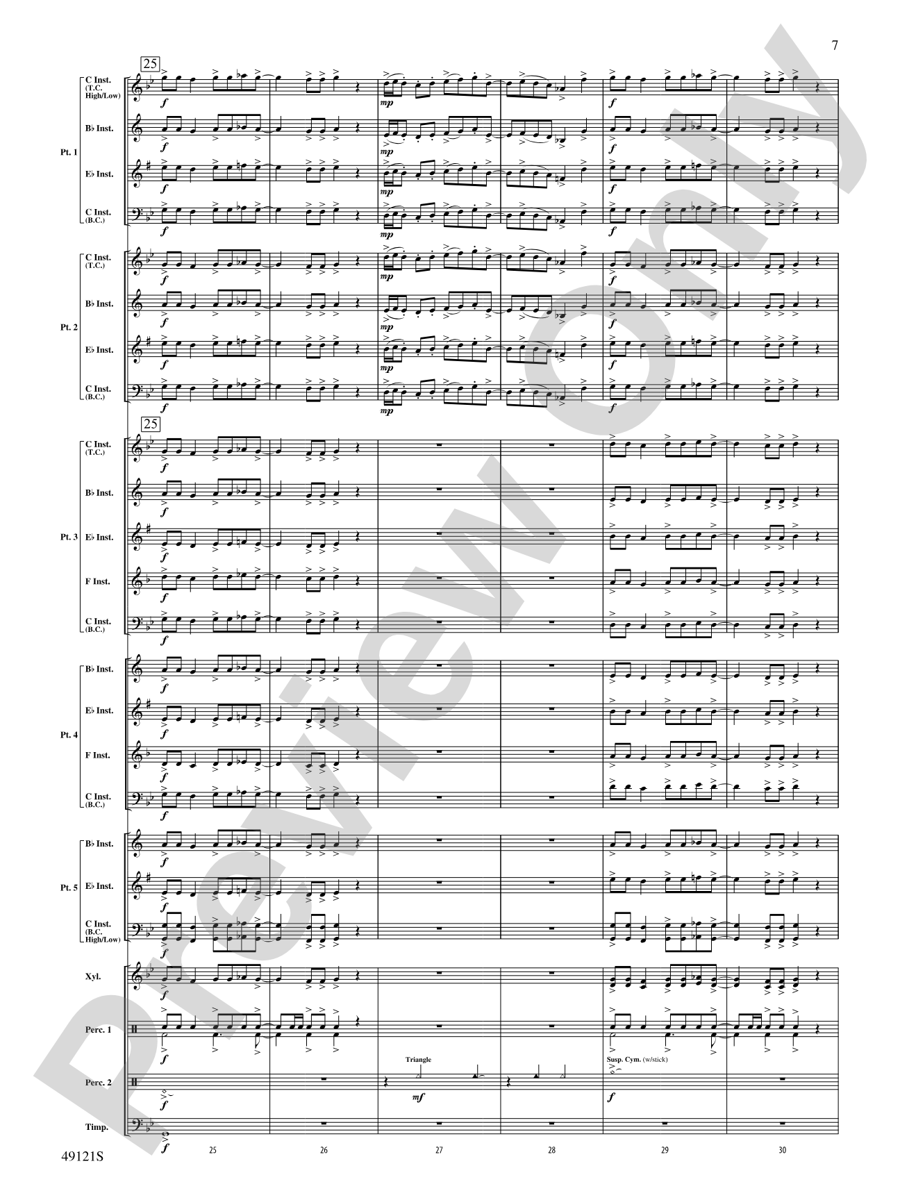 Escape Route: Flexible Band/String Ensemble Score & Parts