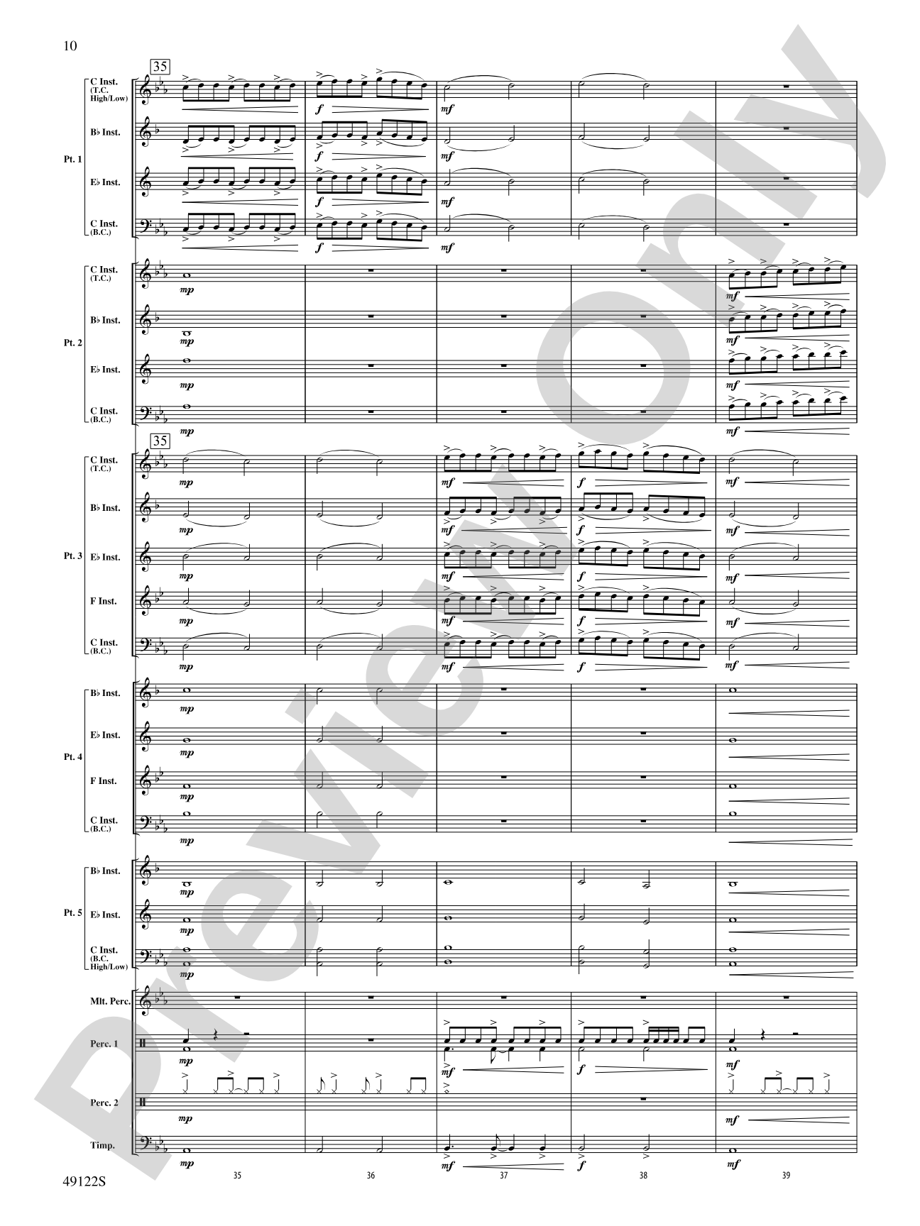 Ride Through the Valley: Flexible Band/String Ensemble Score & Parts