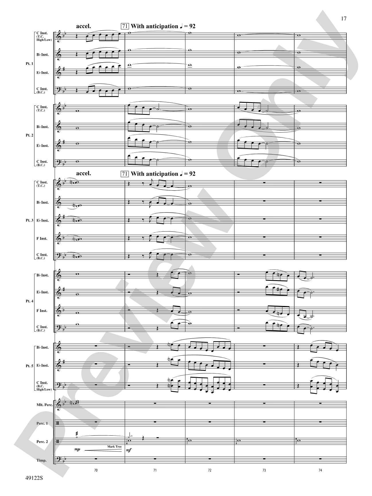 Ride Through the Valley: Flexible Band/String Ensemble Score & Parts