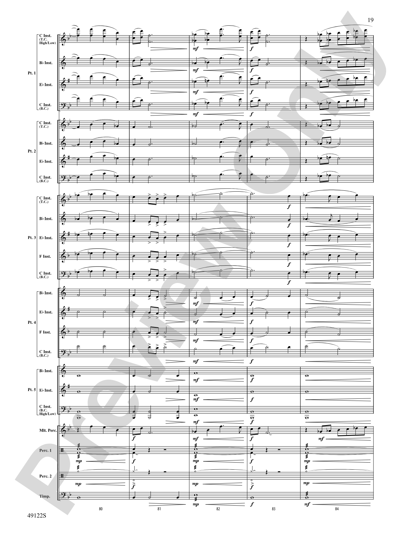 Ride Through the Valley: Flexible Band/String Ensemble Score & Parts